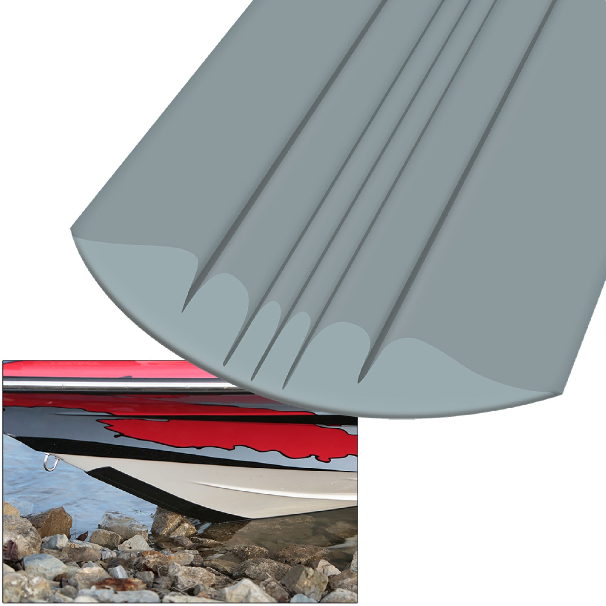 MEGAWARE KEELGUARD 8' GRAY
