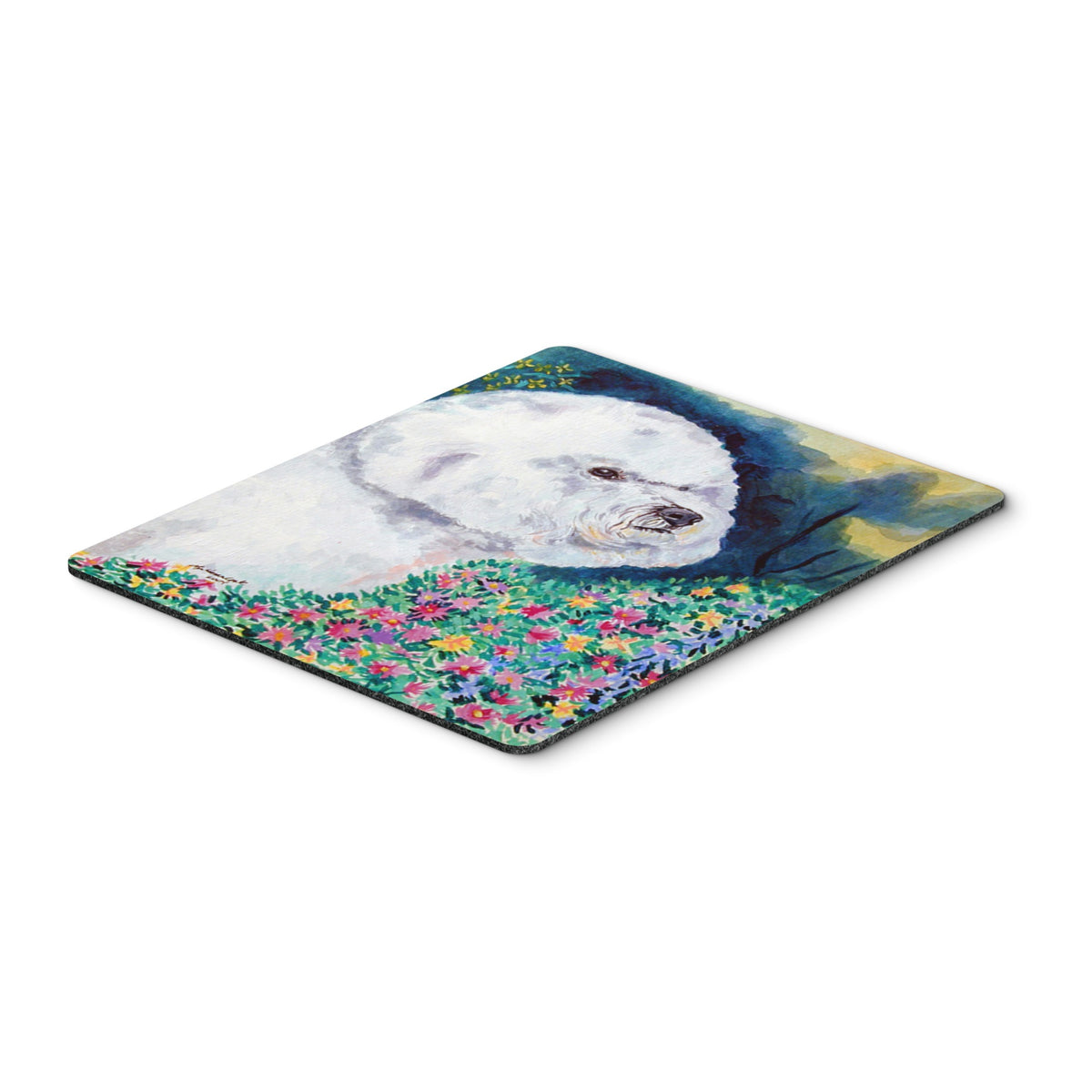Caroline'S Treasures Mouse/Hot Pad/Trivet, Bichon Frise In The Flowers (7225Mp)