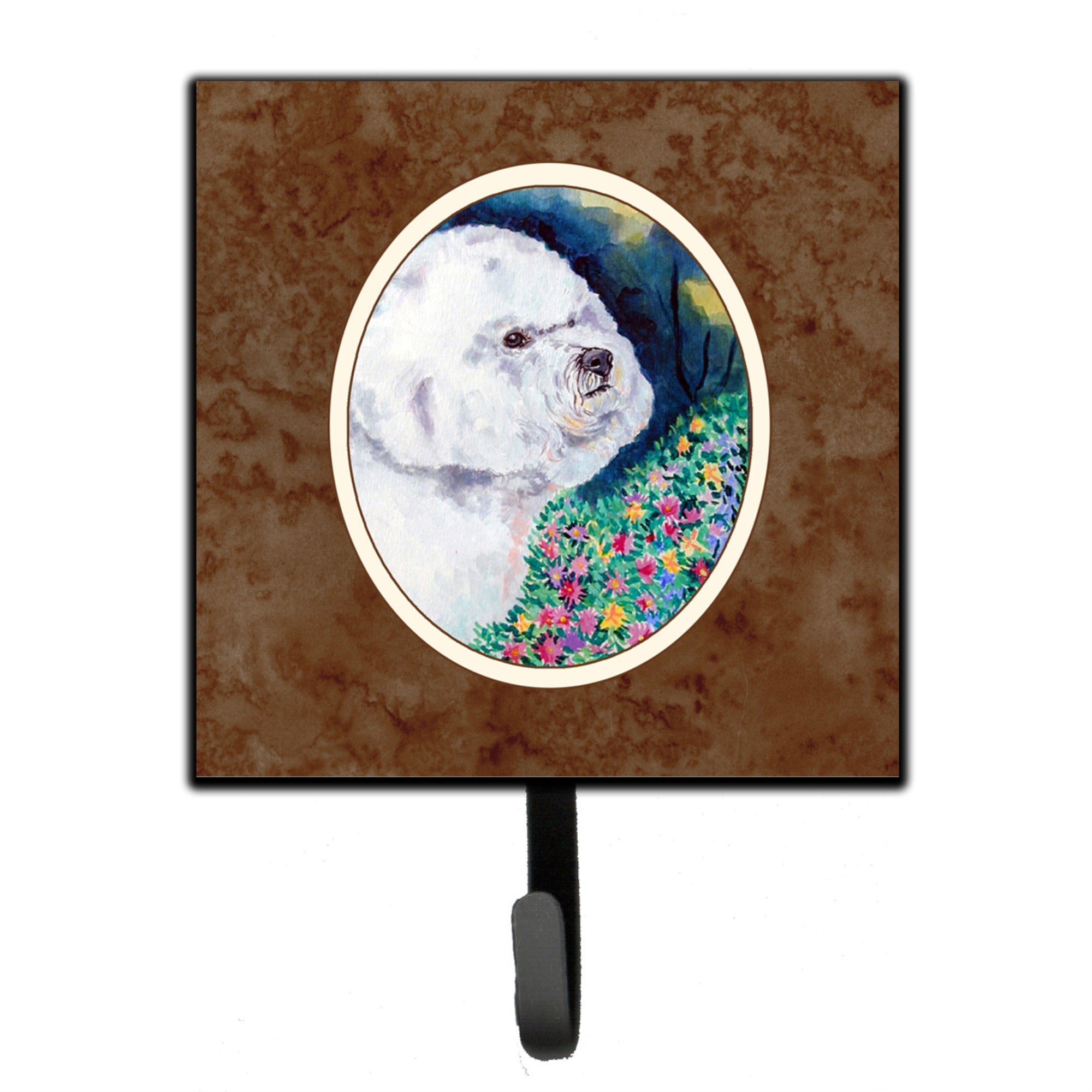 Caroline'S Treasures Bichon Frise Leash Or Key Holder 7225Sh4, Small, Multicolor
