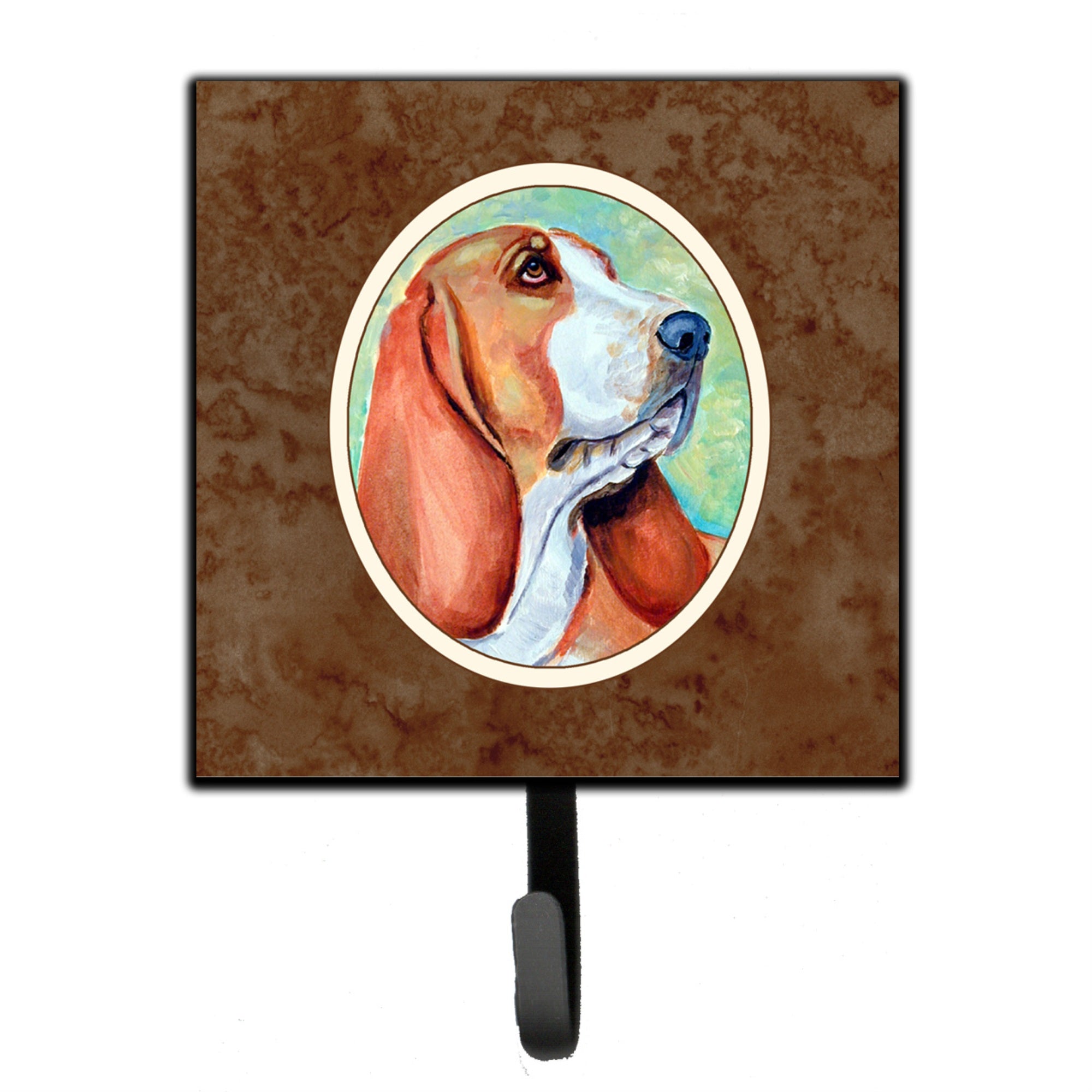 Caroline'S Treasures Basset Hound Leash Or Key Holder 7227Sh4, Small, Multicolor