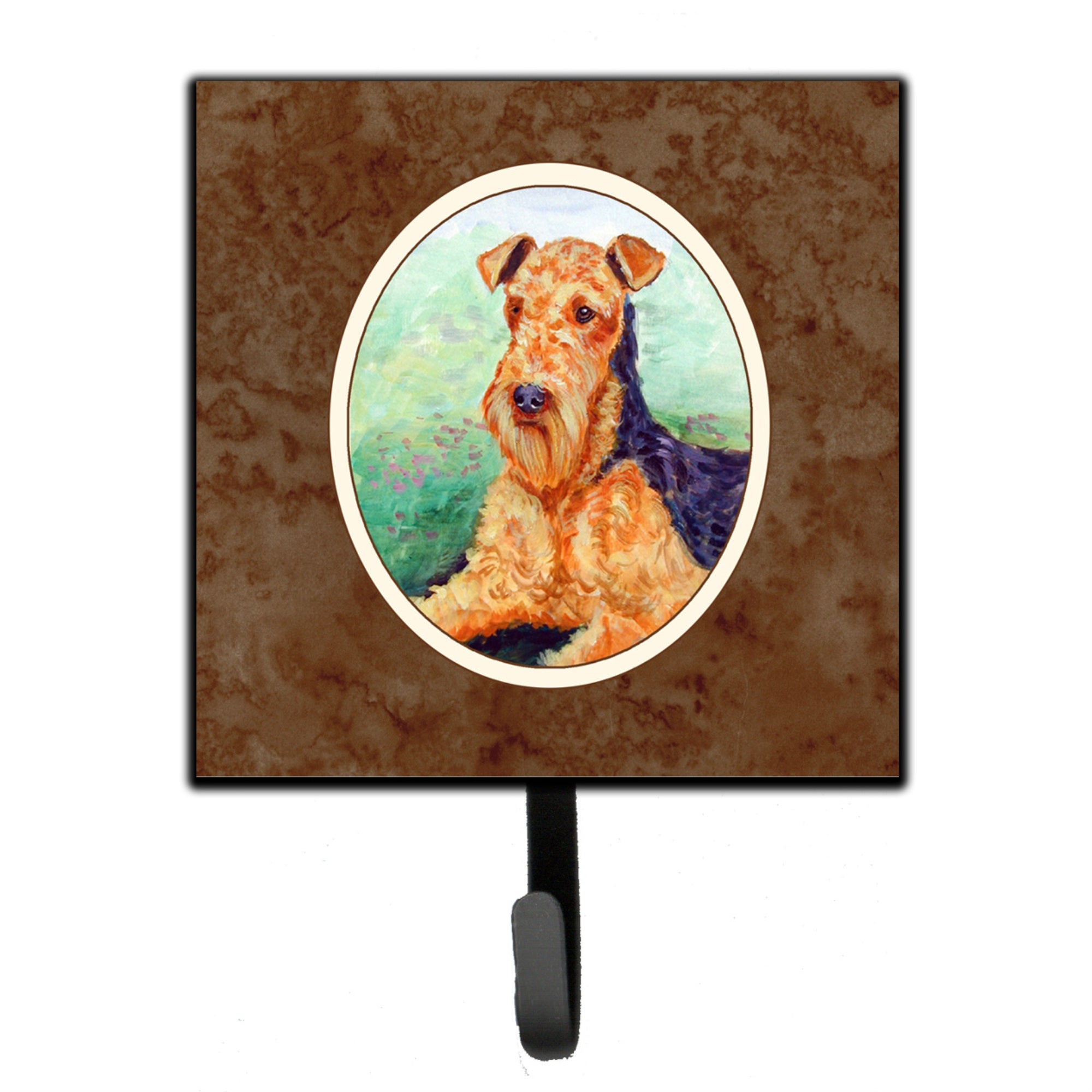 Caroline'S Treasures Airedale Terrier Leash Or Key Holder 7239Sh4, Small, Multicolor