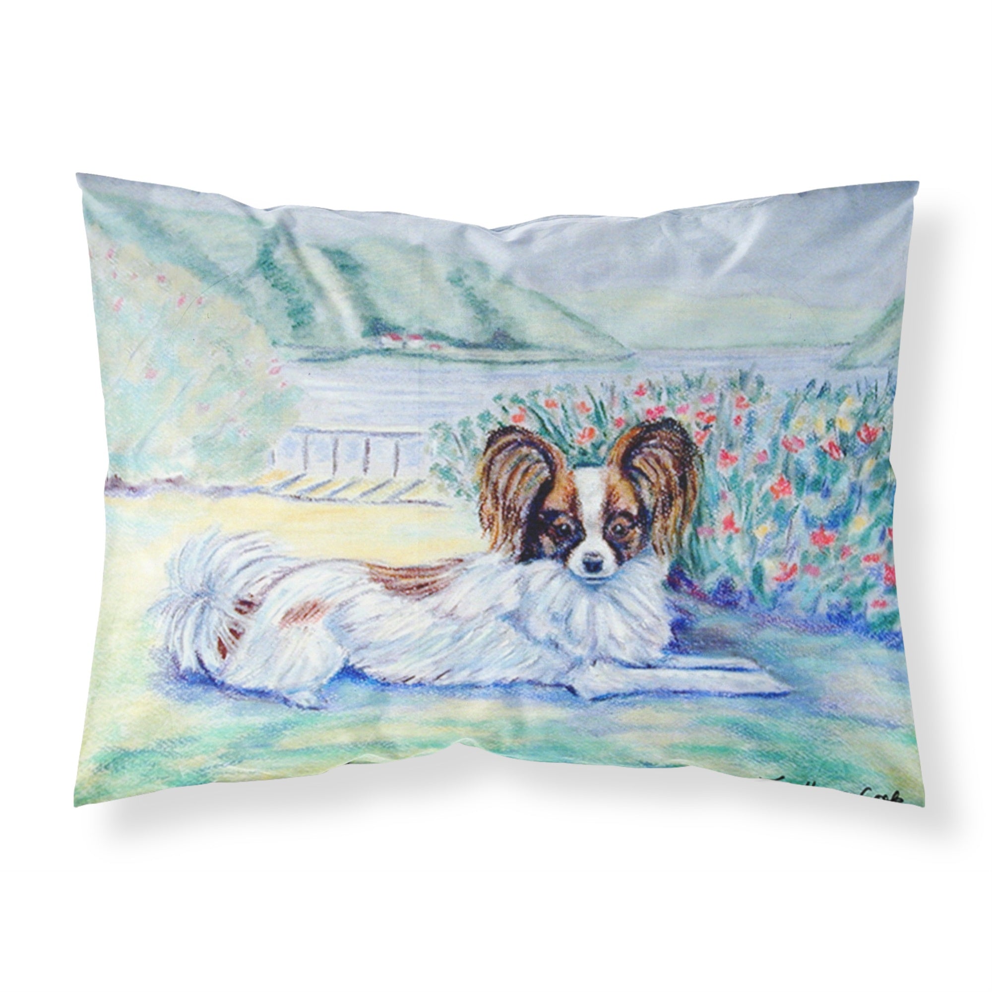 Caroline'S Treasures 7244Pillowcase Papillion Moisture Wicking Fabric Standard Pillowcase, Large, Multicolor
