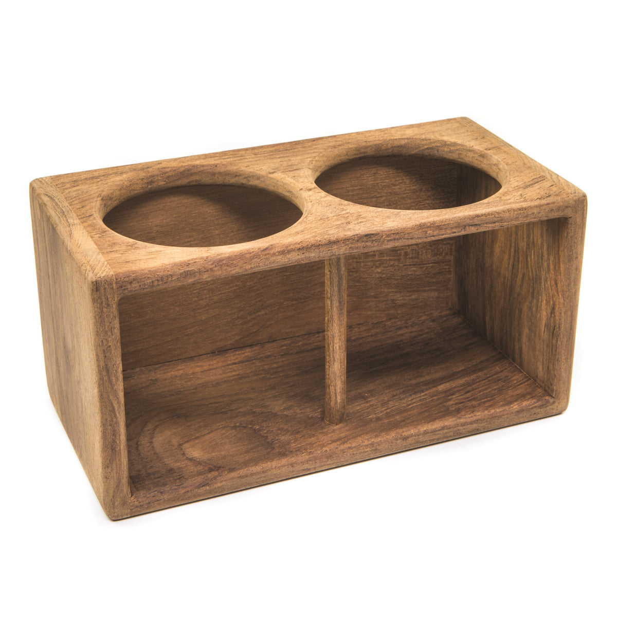 Whitecap 62610 Teak Two-Drink Rack