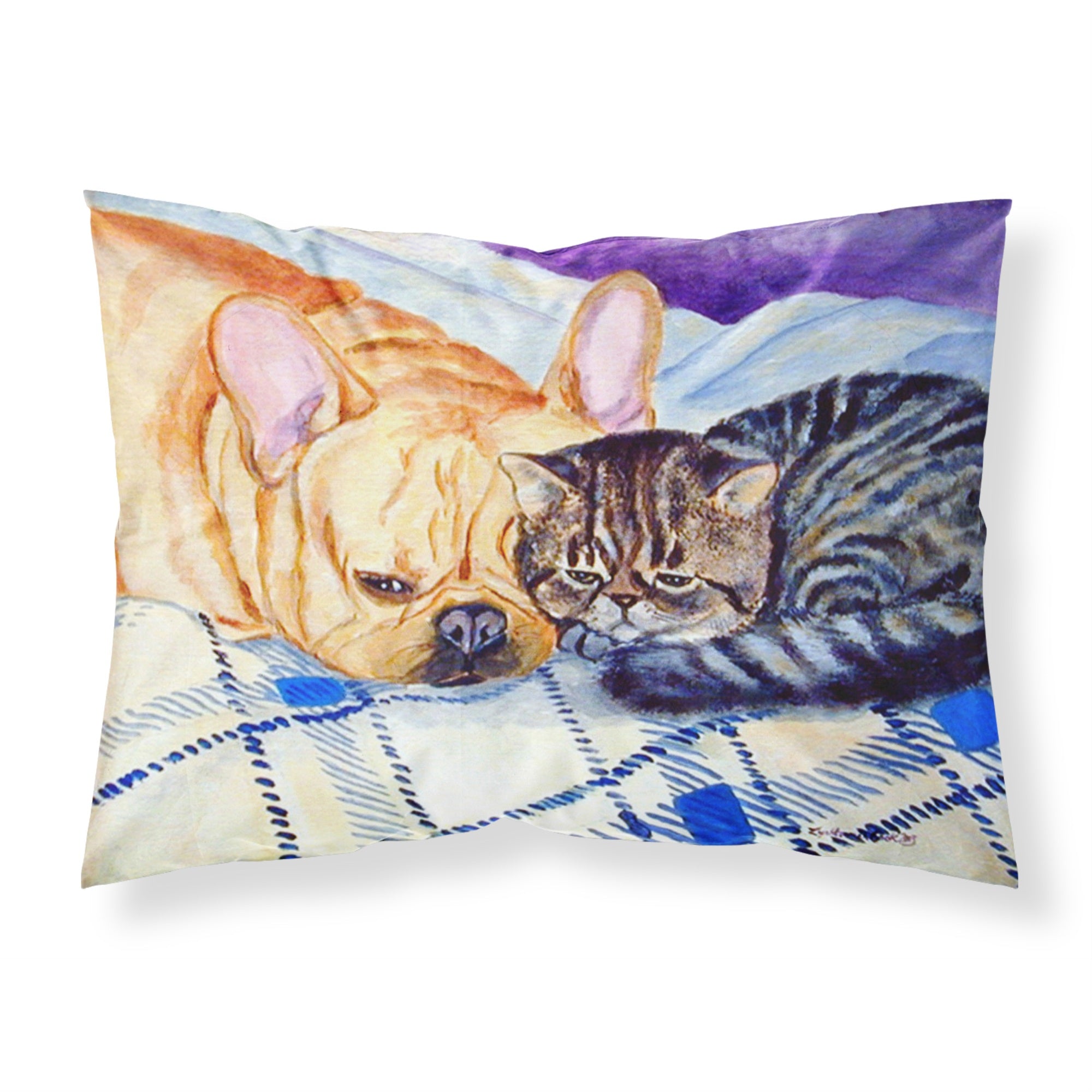 Caroline'S Treasures 7257Pillowcase Cat Moisture Wicking Fabric Standard Pillowcase, Large, Multicolor