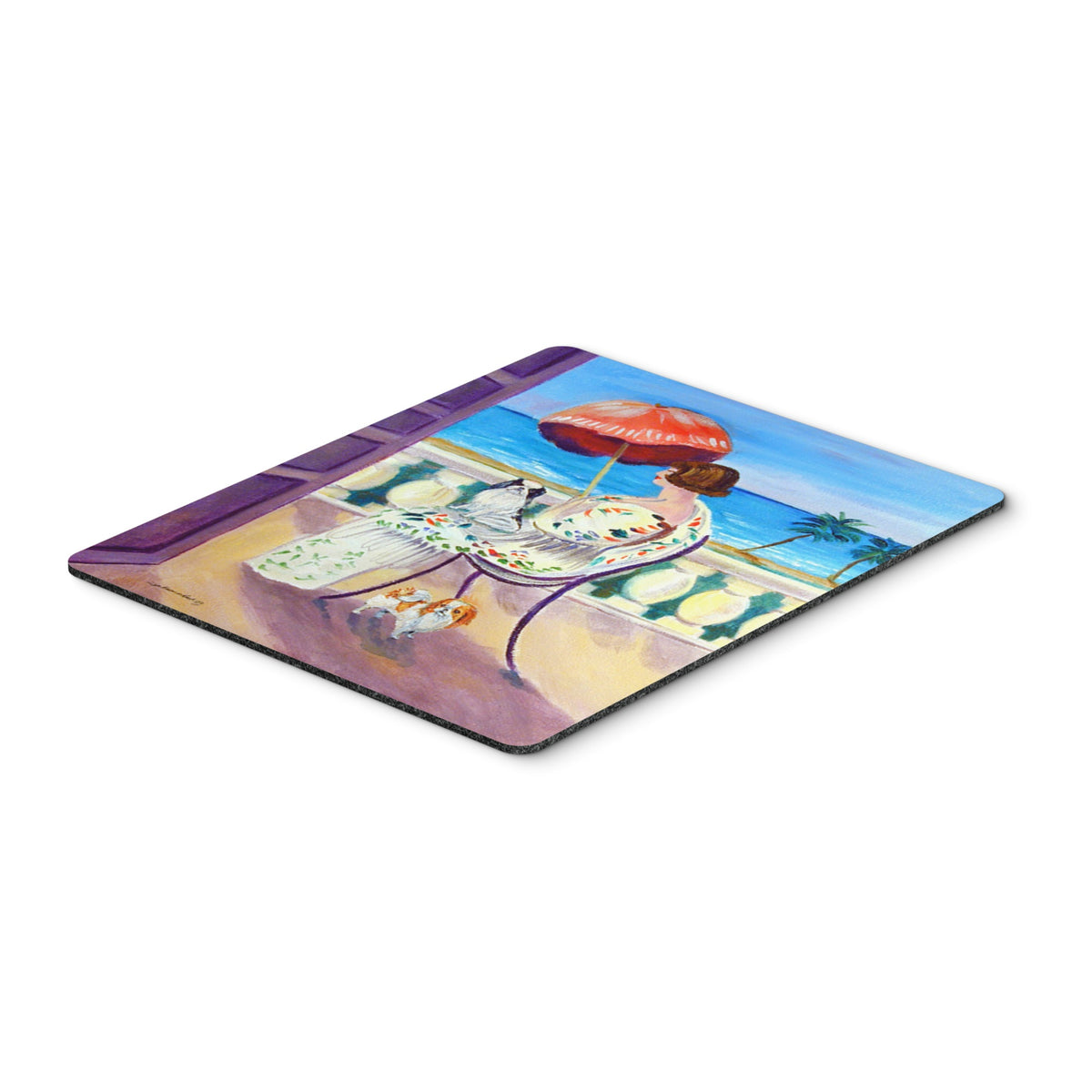 Caroline'S Treasures Mouse/Hot Pad/Trivet, Lady With Her Japanese Chin (7260Mp)