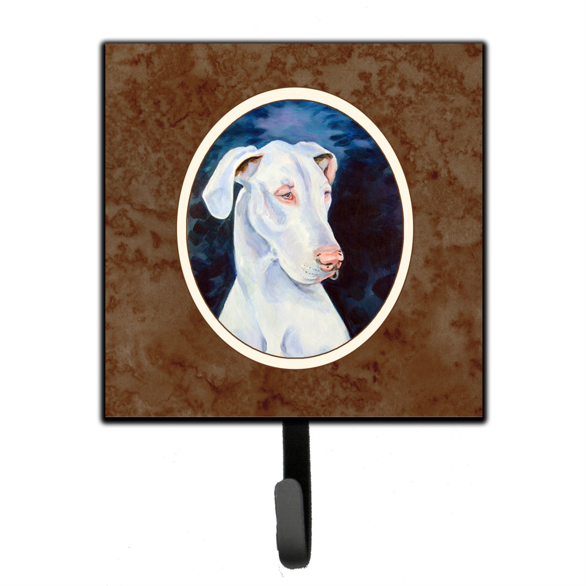 Caroline'S Treasures White Dane Leash Or Key Holder 7279Sh4, Small, Multicolor