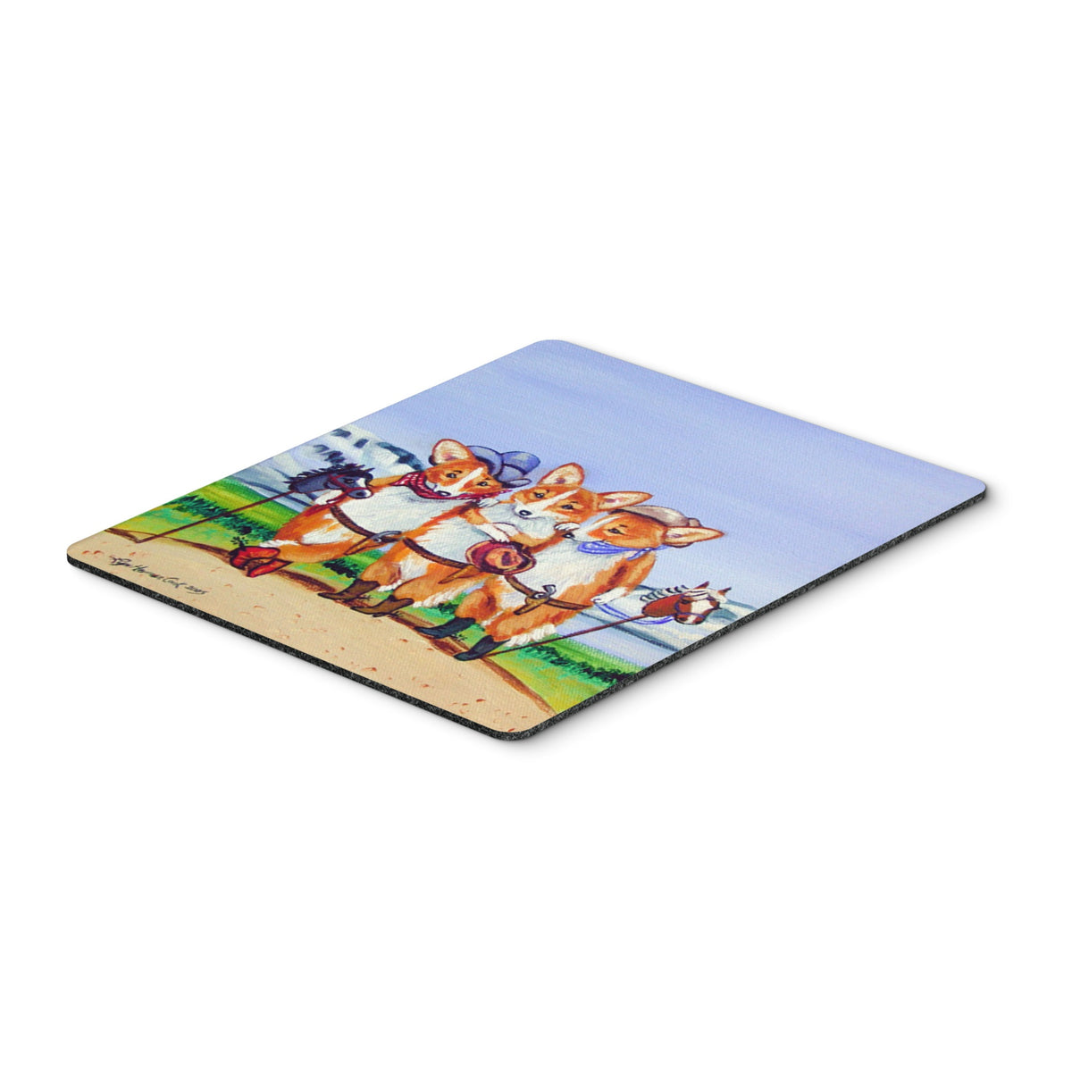 Caroline'S Treasures Mouse/Hot Pad/Trivet, Cowboy Corgi (7283Mp)