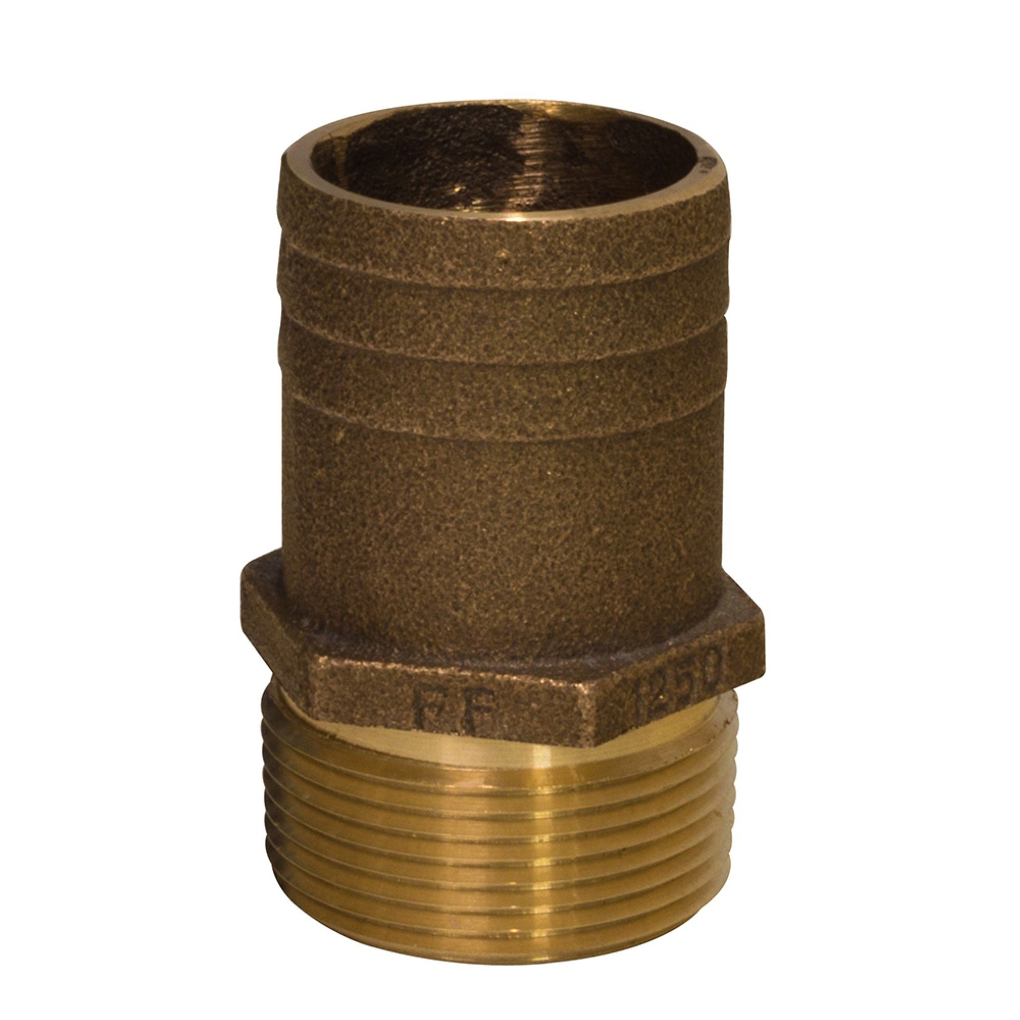 Groco 1/2' Npt X 3/4' Id Hose Barb Straight Fitting