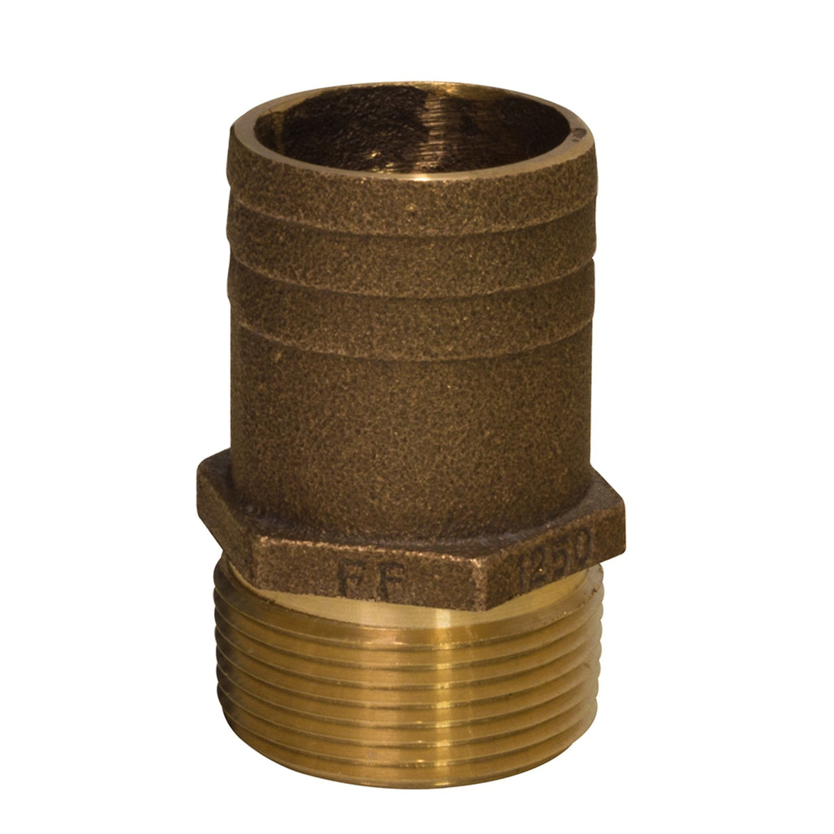 Groco 1' Npt X 1 1/4' Id Hose Barb Straight Fitting