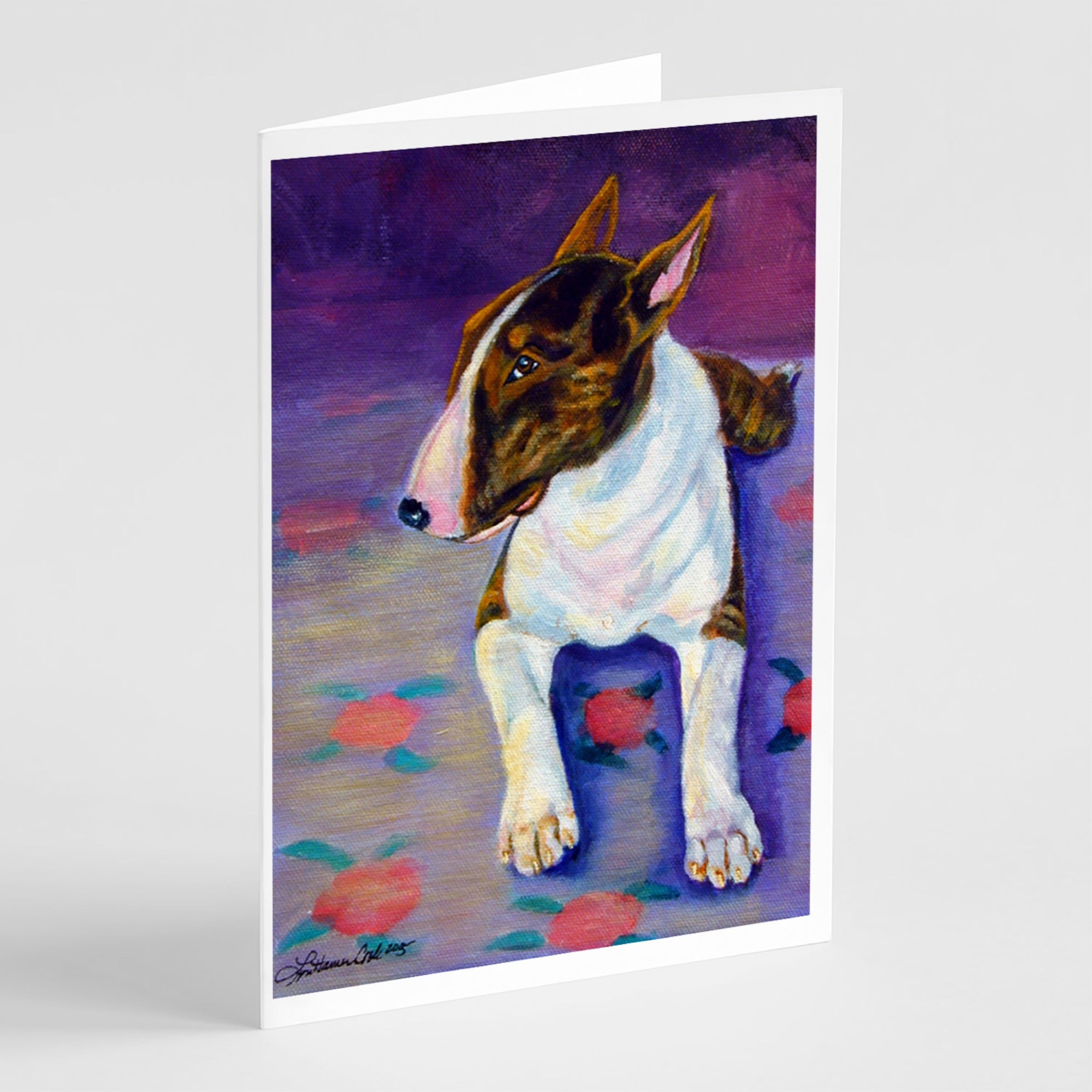 Bull Terrier  Greeting Cards And Envelopes Pack Of 8