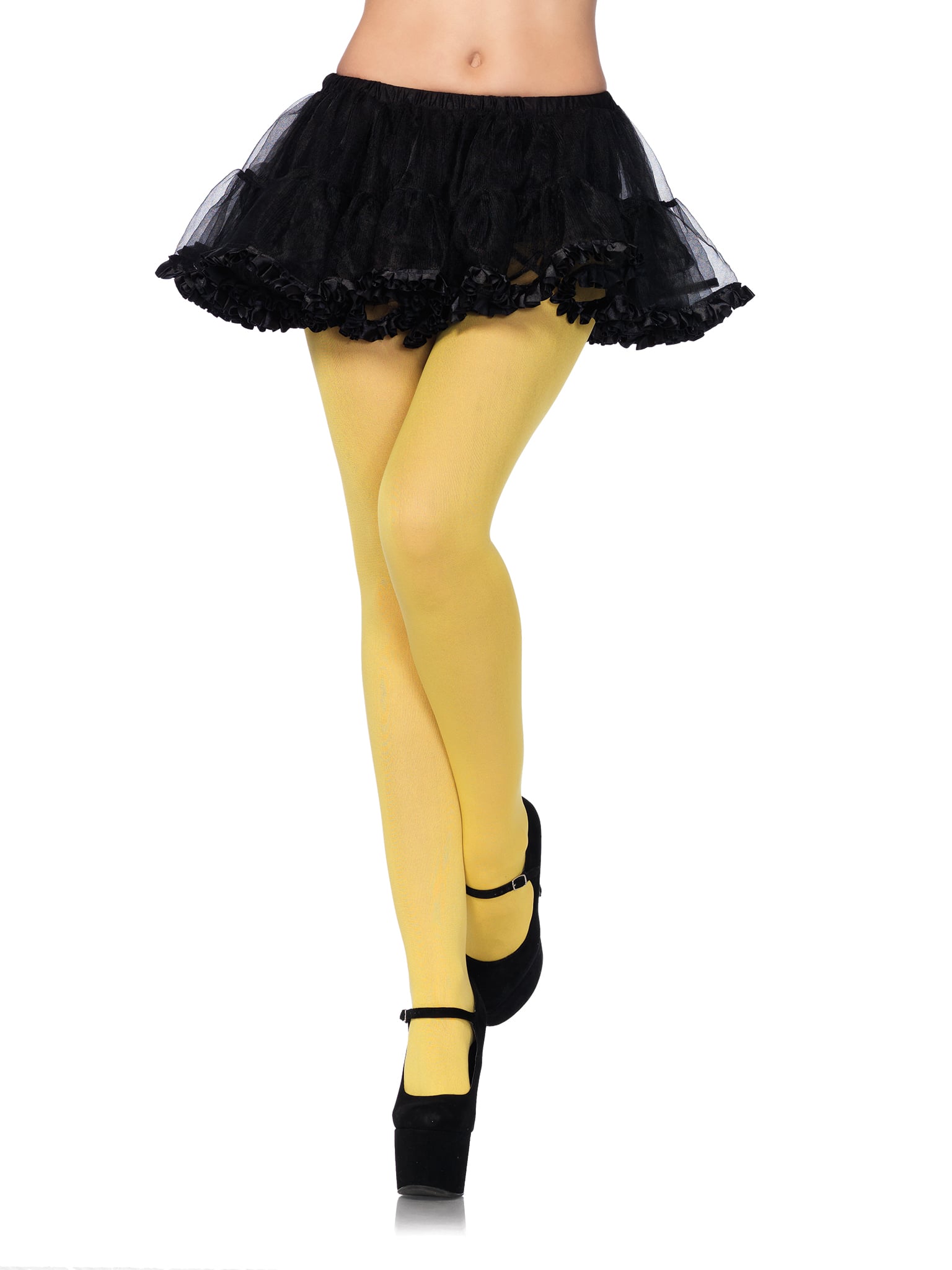 NYLON TIGHTS O/S YELLOW O/S YE