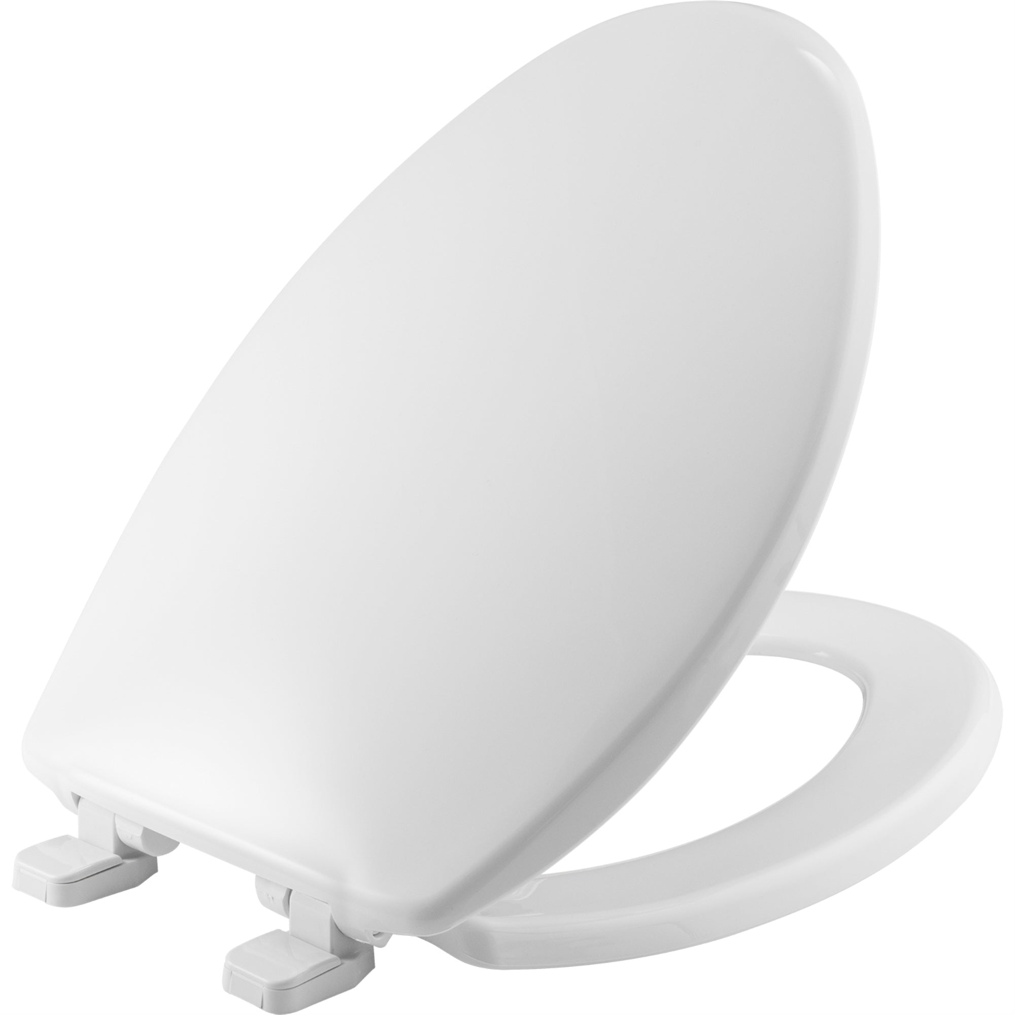 Bemis Elongated Hospitality Plastic Toilet Seat, White