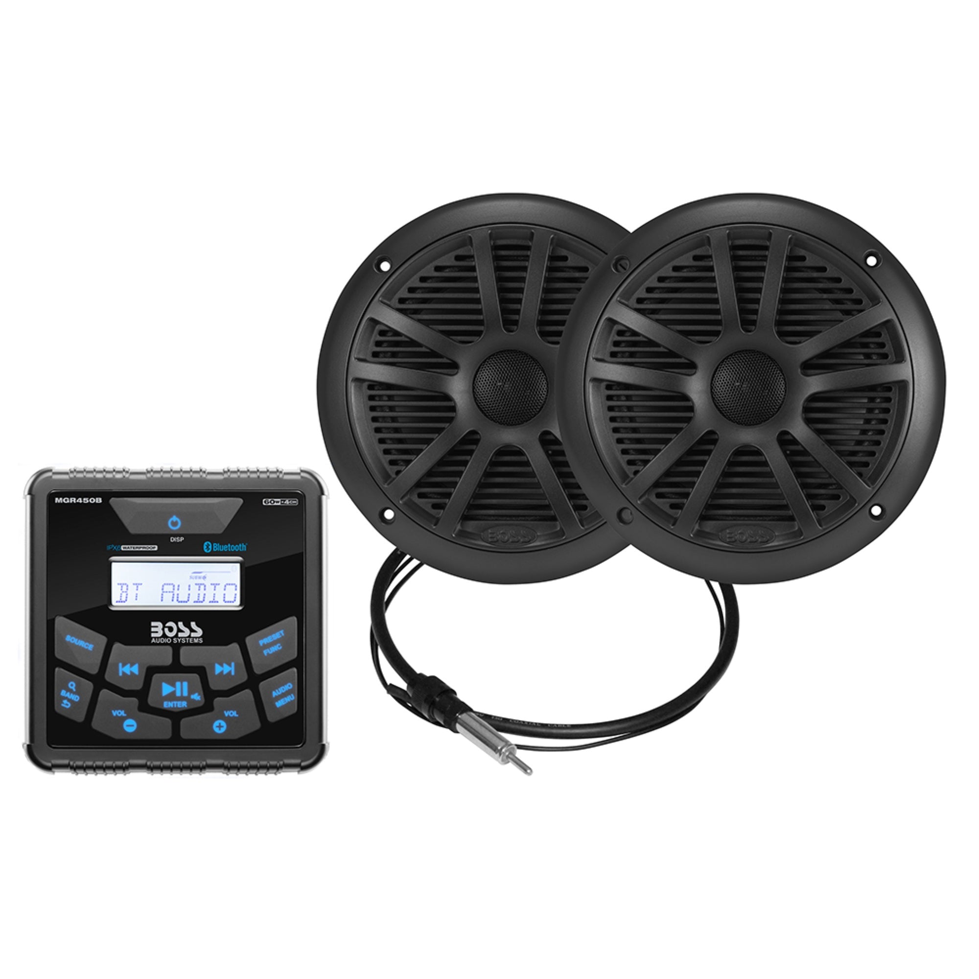 Boss Audio Mckgb450B.6 Marine Gauge Digital Media Bt Am/Fm