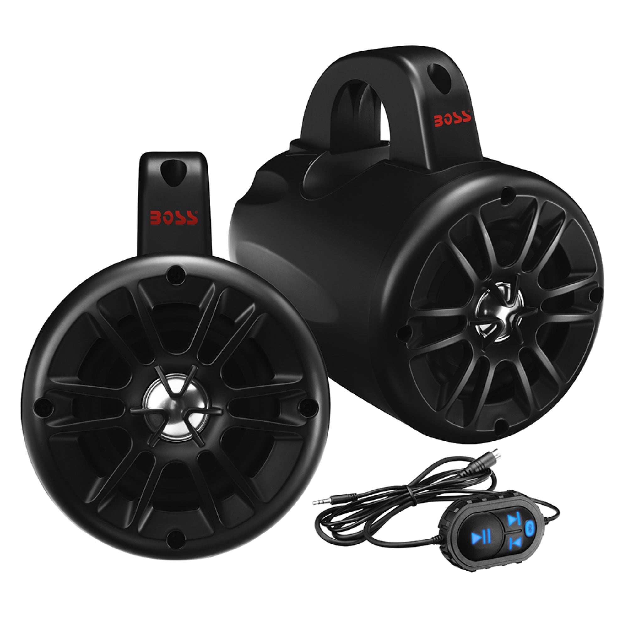 Boss Audio Bm40Ampbt 4' 2-Way Amplified Waketower Speakers