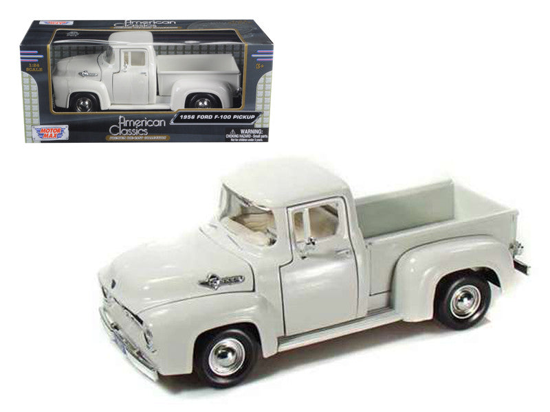 1956 Ford F-100 Pickup Red 1/24 Diecast Model Car By Motormax