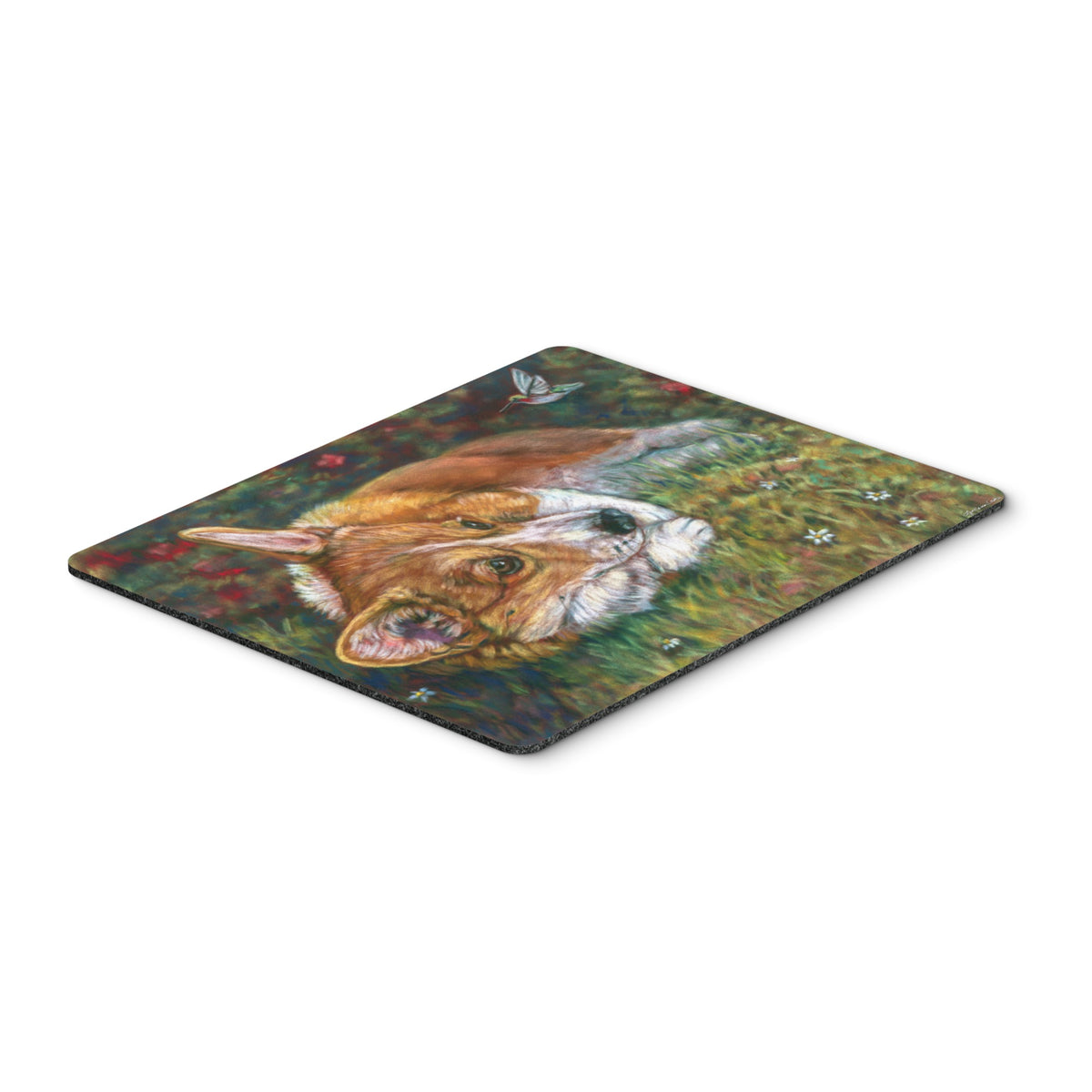 Caroline'S Treasures Corgi Pastel Hummingbird Mouse Pad/Hot Pad/Trivet (7326Mp)