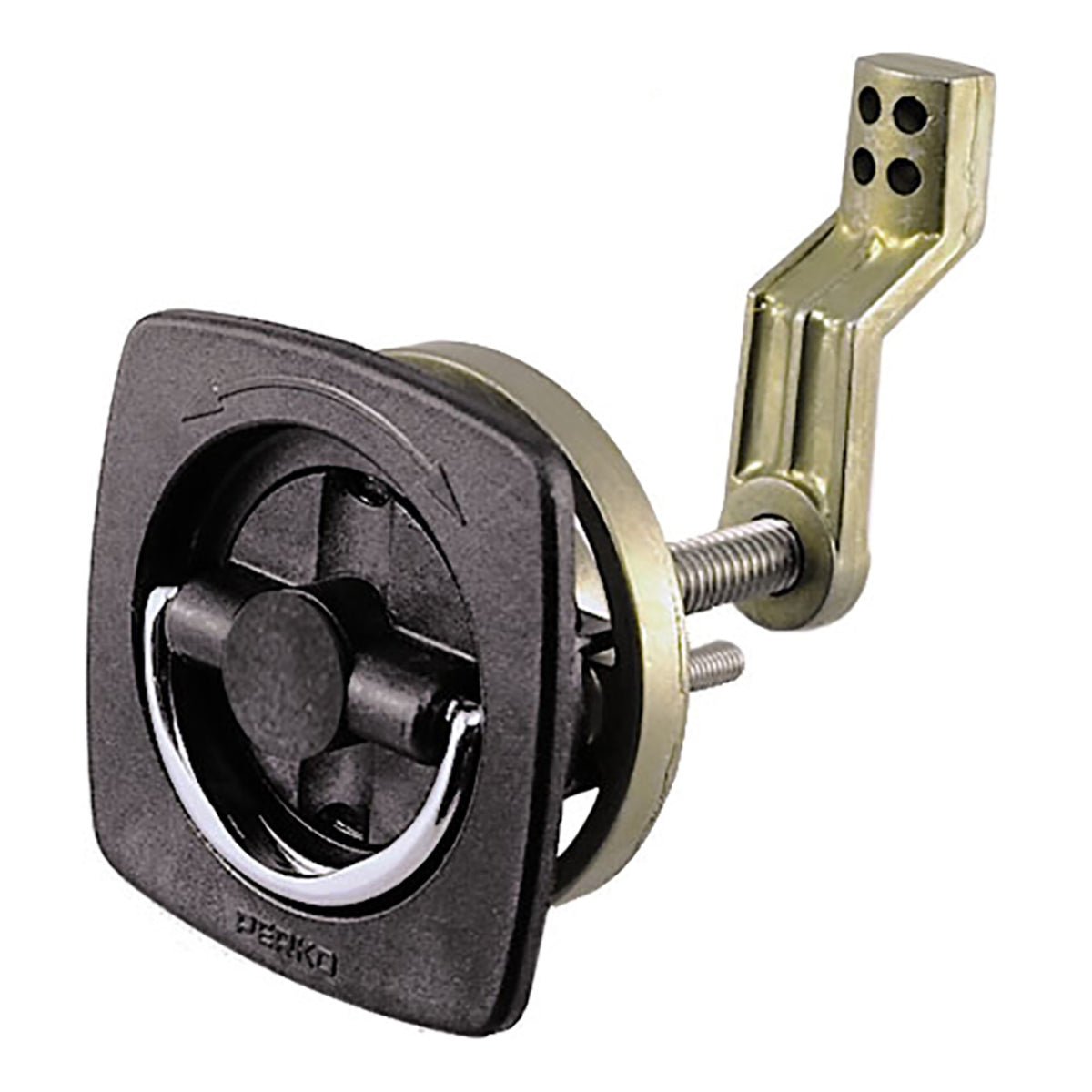 Perko Flush Latch Black 2-1/2' X 2-1/2' W/ Offset Cam Bar &