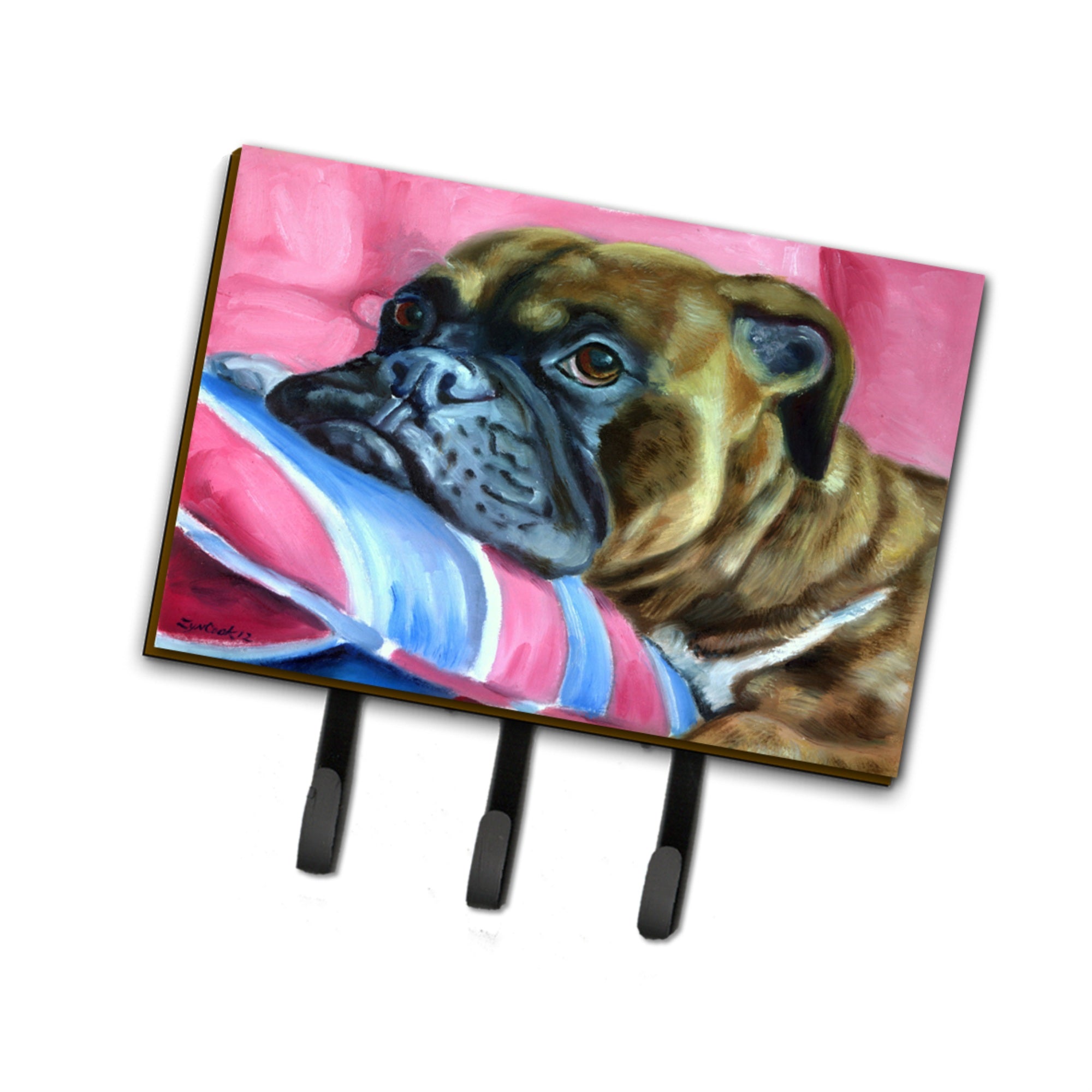 Caroline'S Treasures 7347Th68 Fawn Boxer Leash Or Key Holder, Large, Multicolor