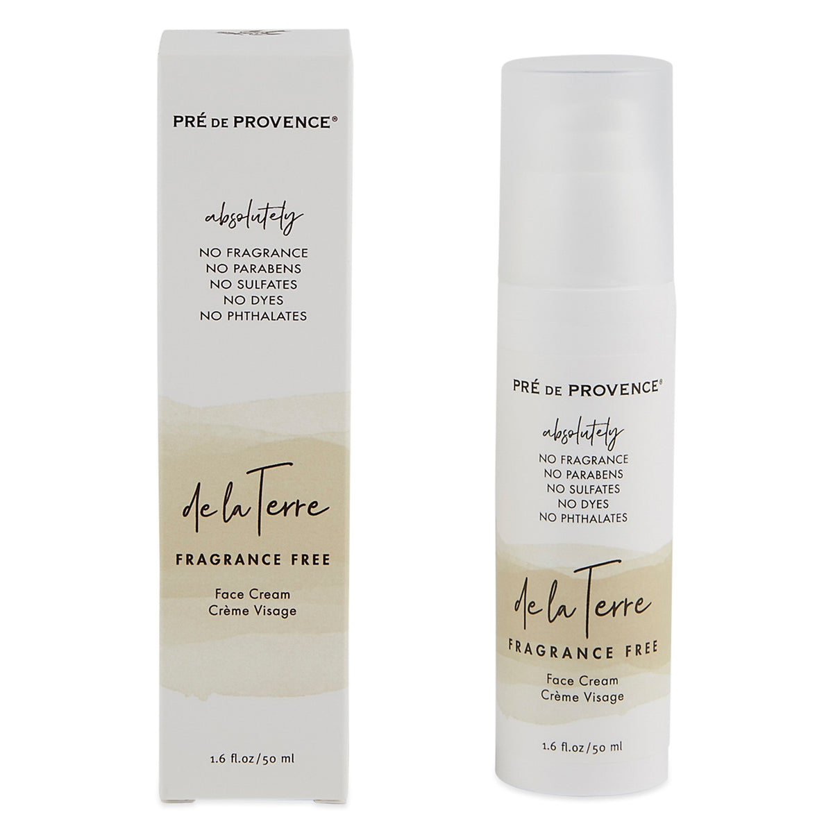 De La Terre - Unscented Face Cream 50Ml