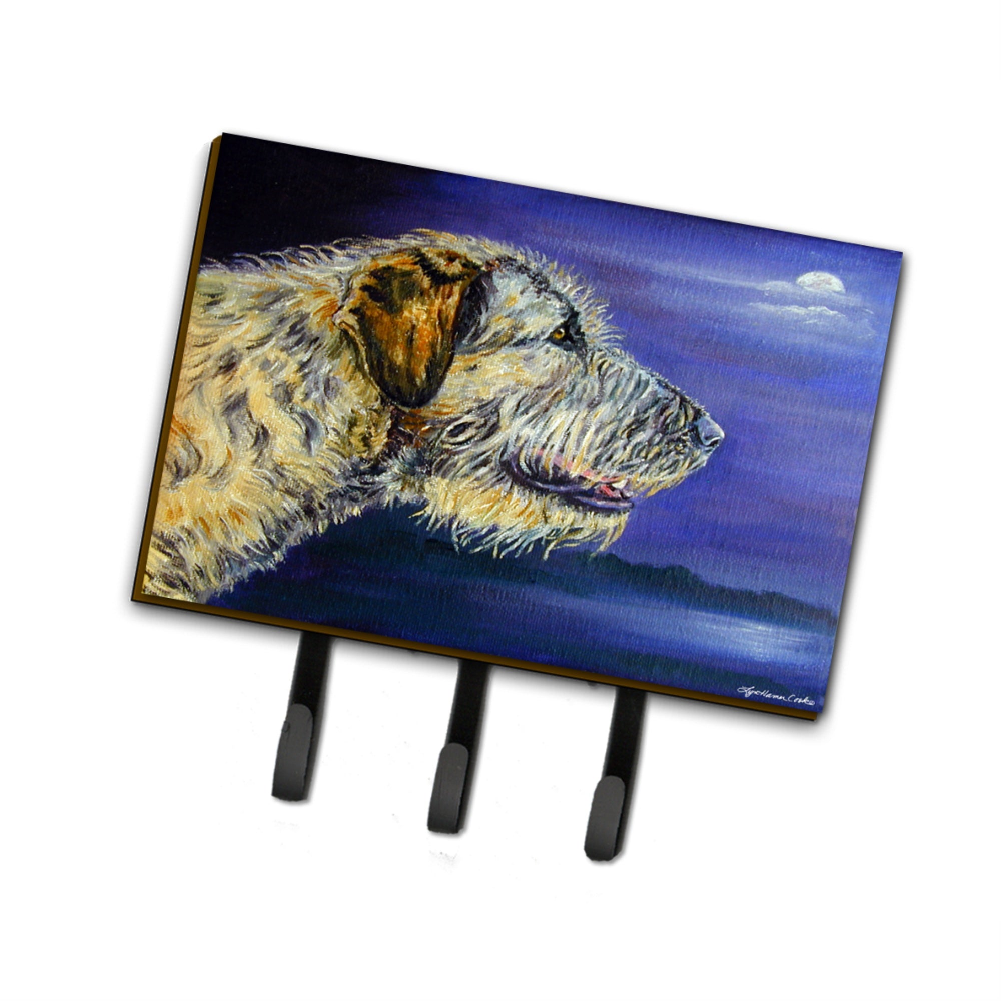 Caroline'S Treasures 7352Th68 Irish Wolfhound Looking Leash Or Key Holder, Large, Multicolor
