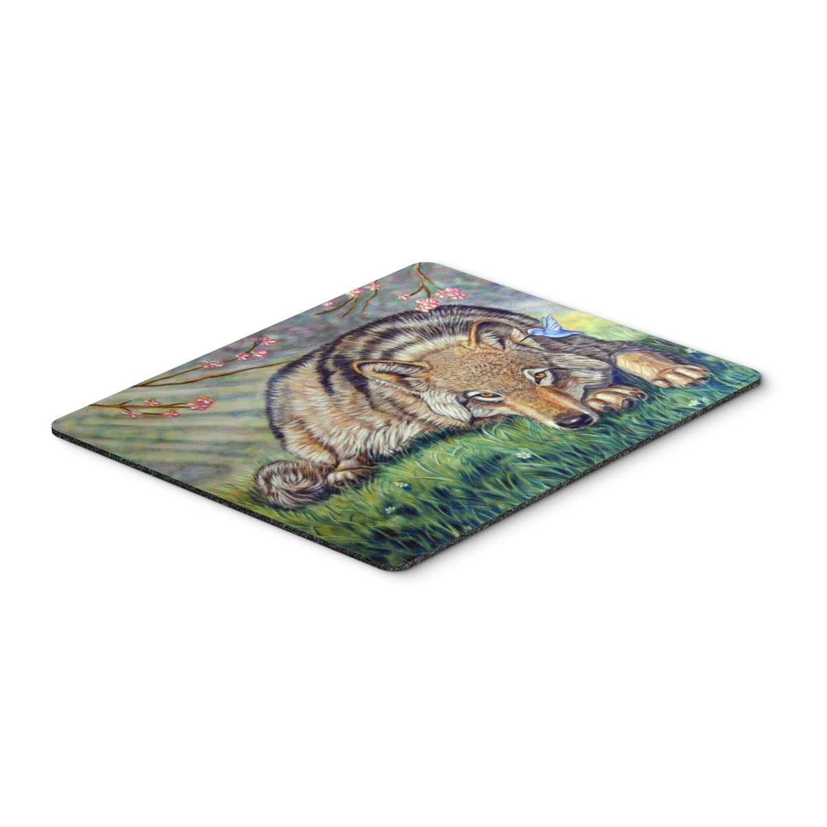 Caroline'S Treasures Wolf & Hummingbird Mouse Pad/Hot Pad/Trivet (7356Mp)