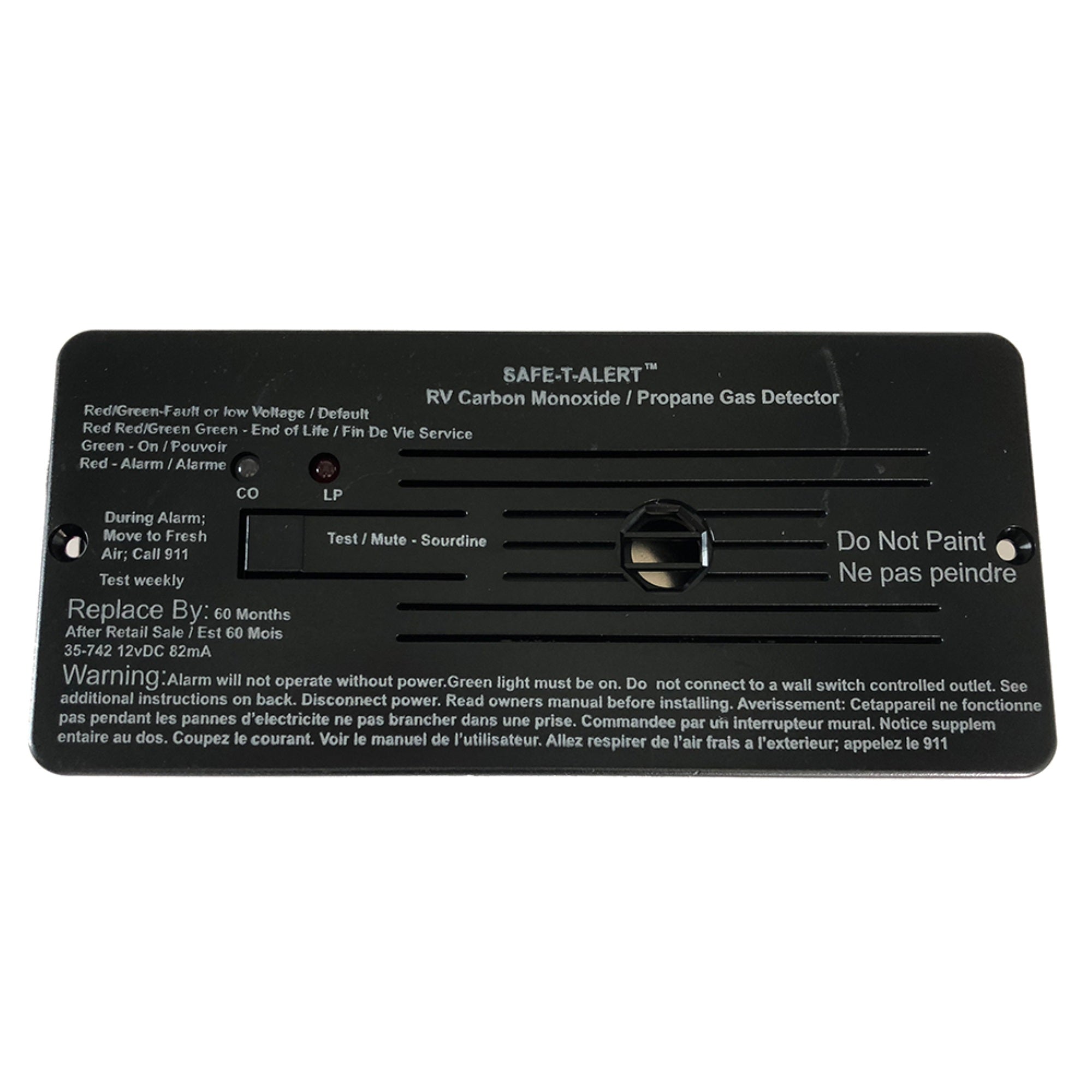 Safe T Alert Combo Carbon Monoxide Propane Alarms Flush