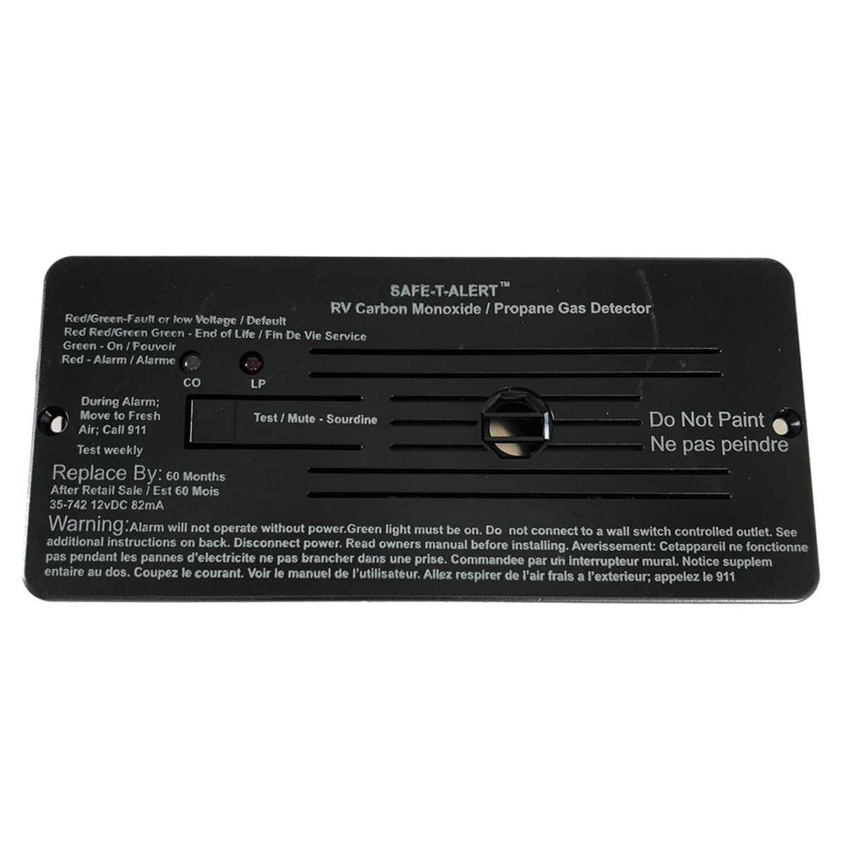 Safe T Alert Combo Carbon Monoxide Propane Alarms Flush
