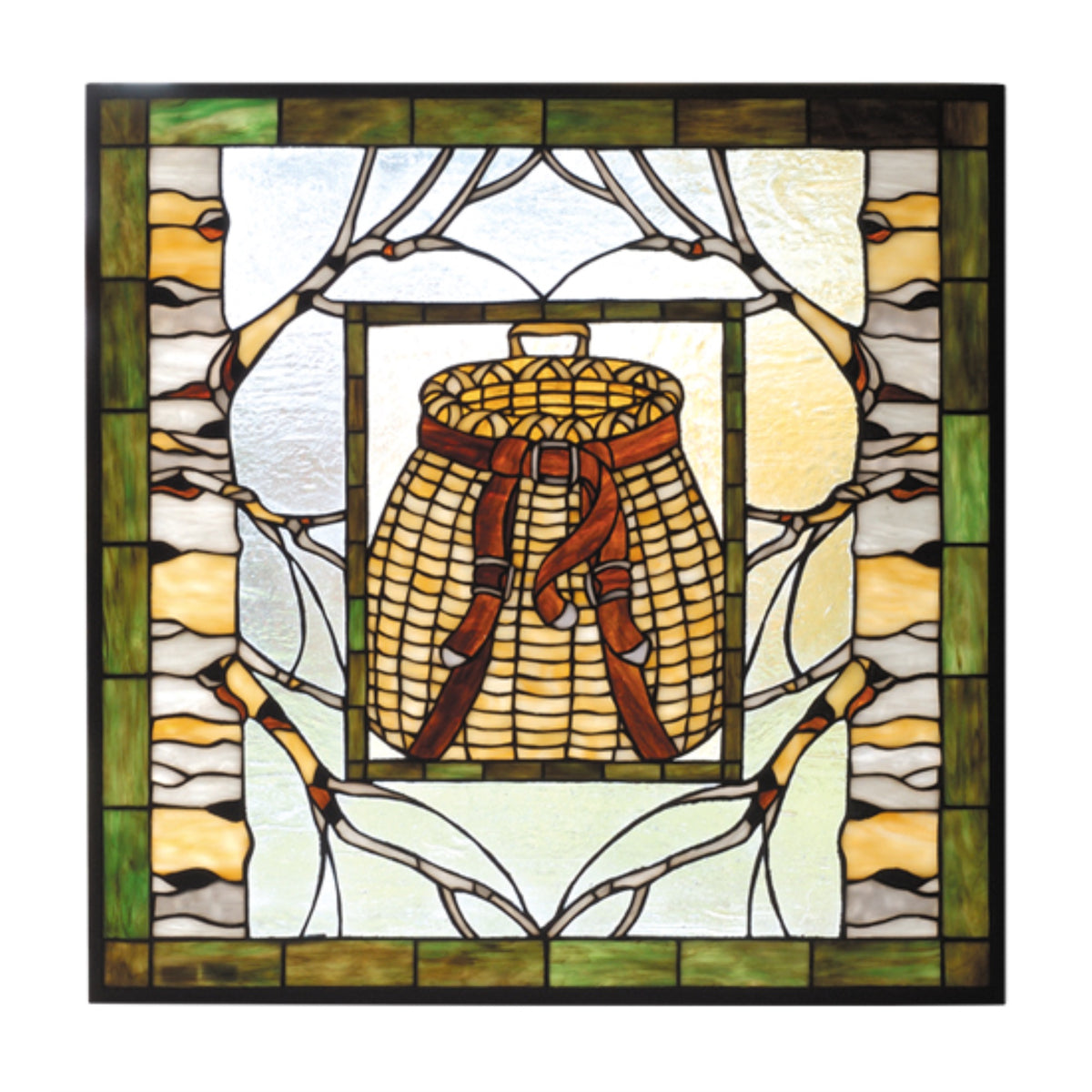 25'W X 25'H Pack Basket Stained Glass Window