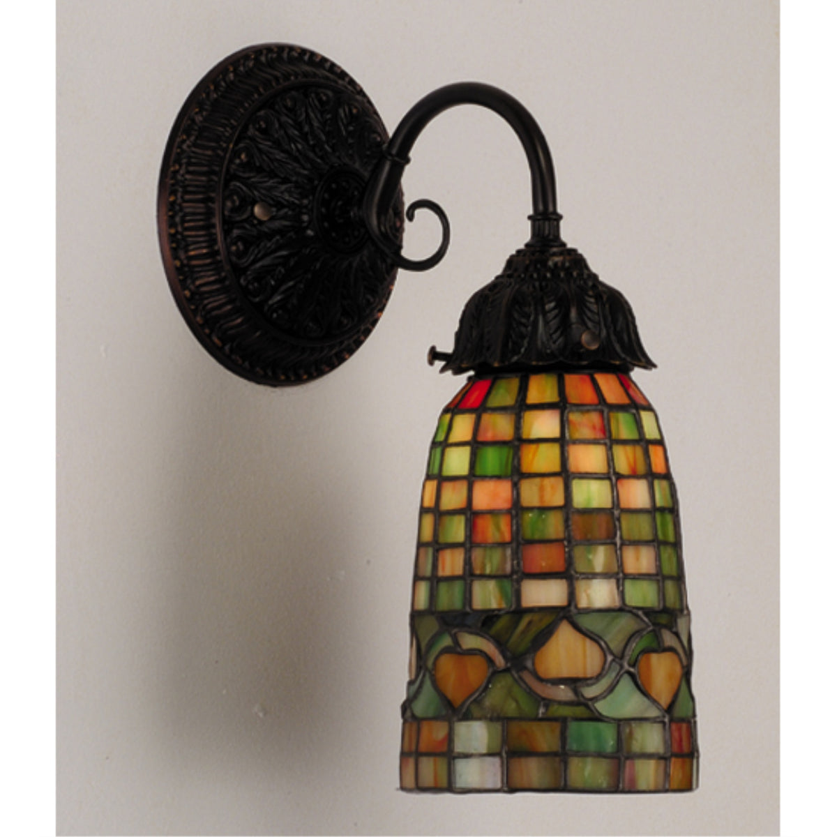5.5'W Tiffany Acorn Wall Sconce