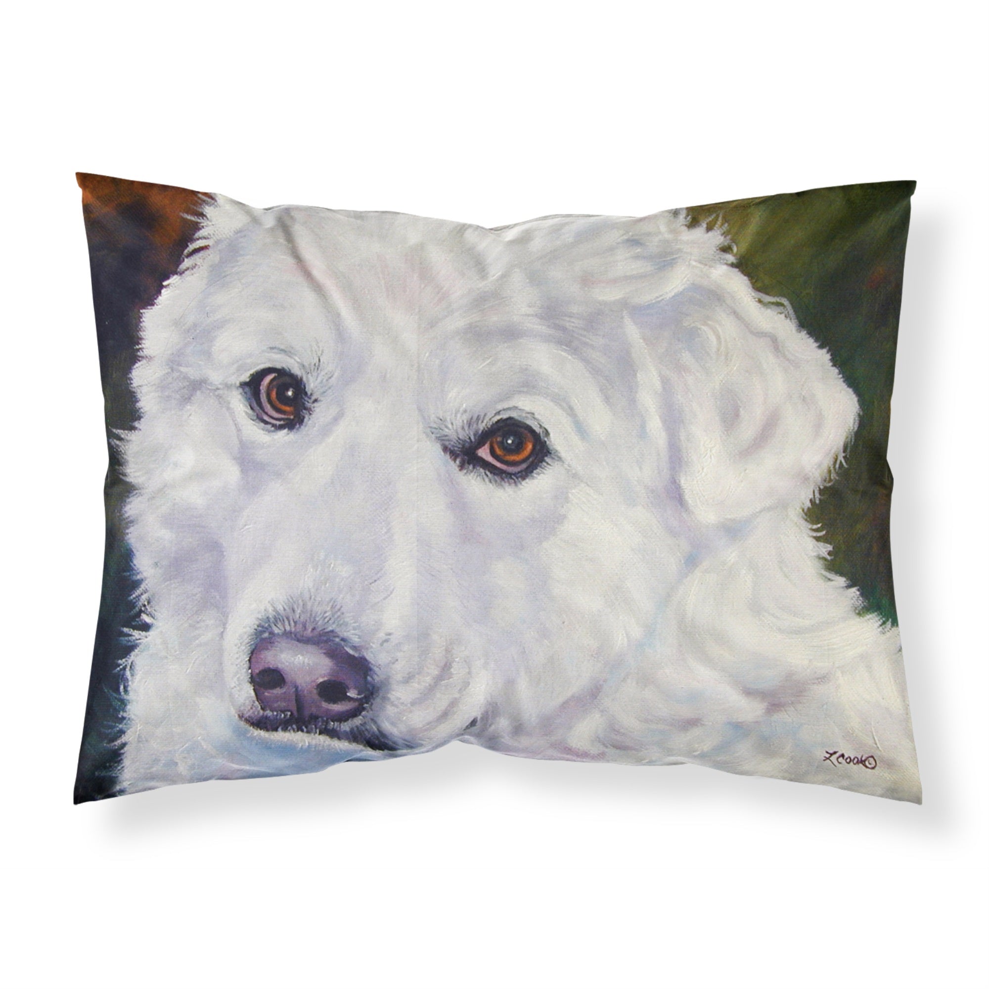 Caroline'S Treasures Pyrenees Contemplation Fabric Standard Pillowcase 7418Pillowcase, Multicolor