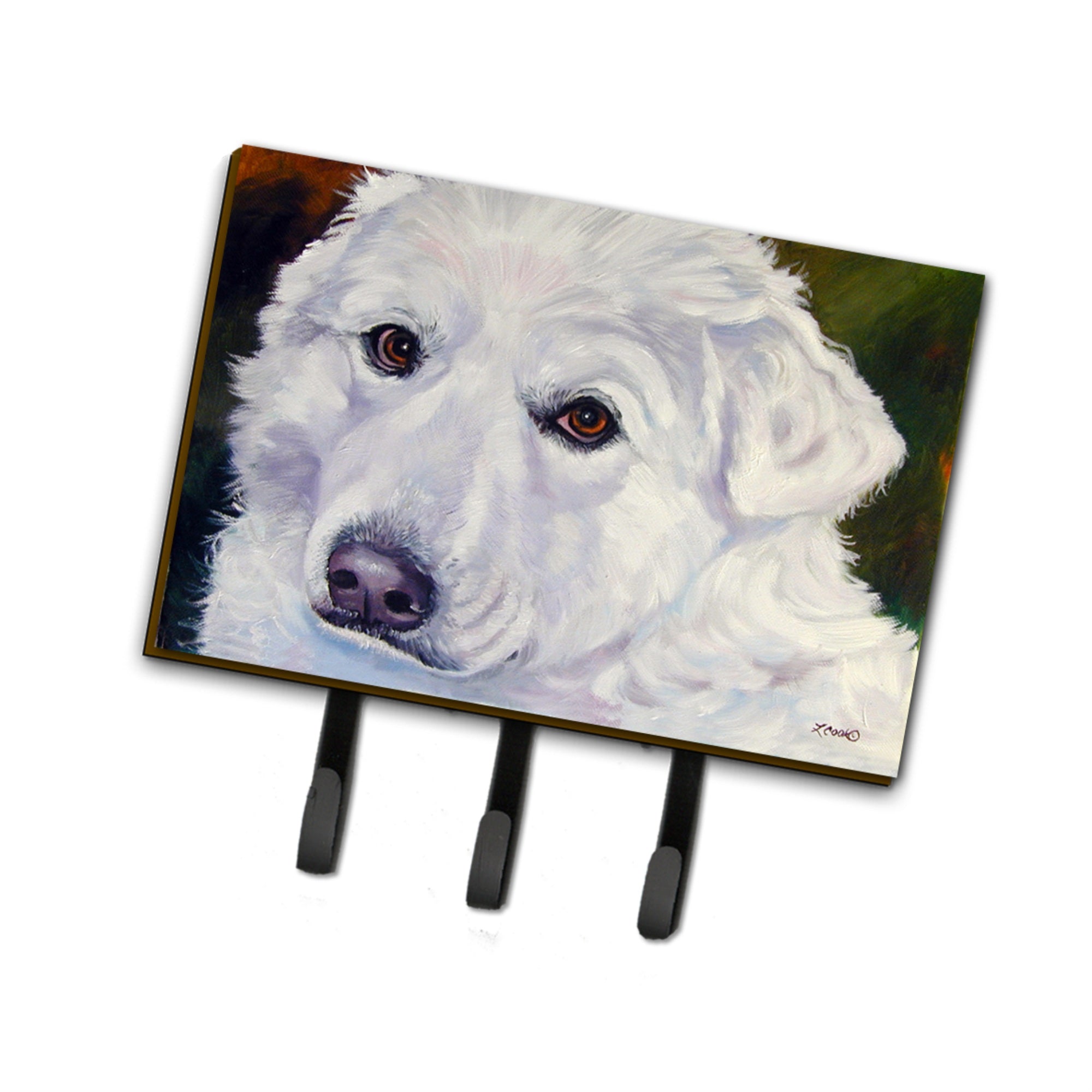 Caroline'S Treasures Pyrenees Contemplation Leash Or Key Holder 7418Th68, Triple, Multicolor