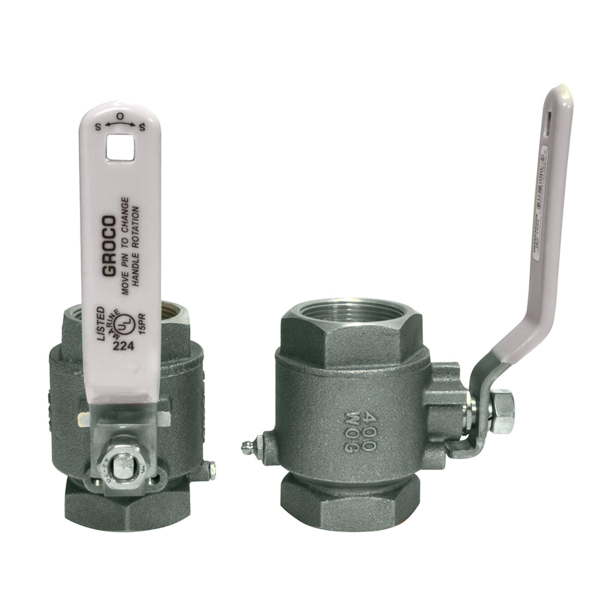 Groco 1/2' Npt Stainless Steel In-Line Ball Valve