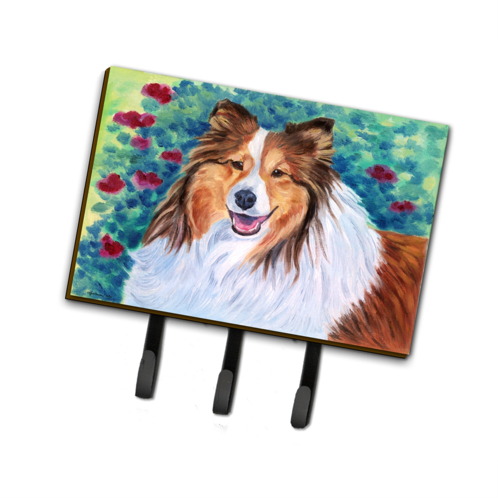 Caroline'S Treasures Sheltie Leash Or Key Holder 7424Th68, Triple, Multicolor