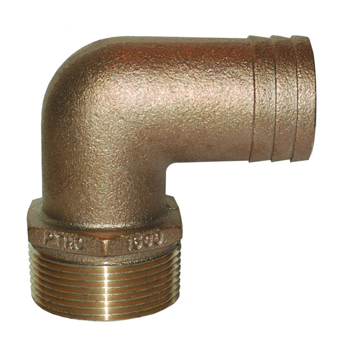 Groco 1 1/2' Npt-90 X 1 1/2' Id Hose Barb Std Flow Elbow