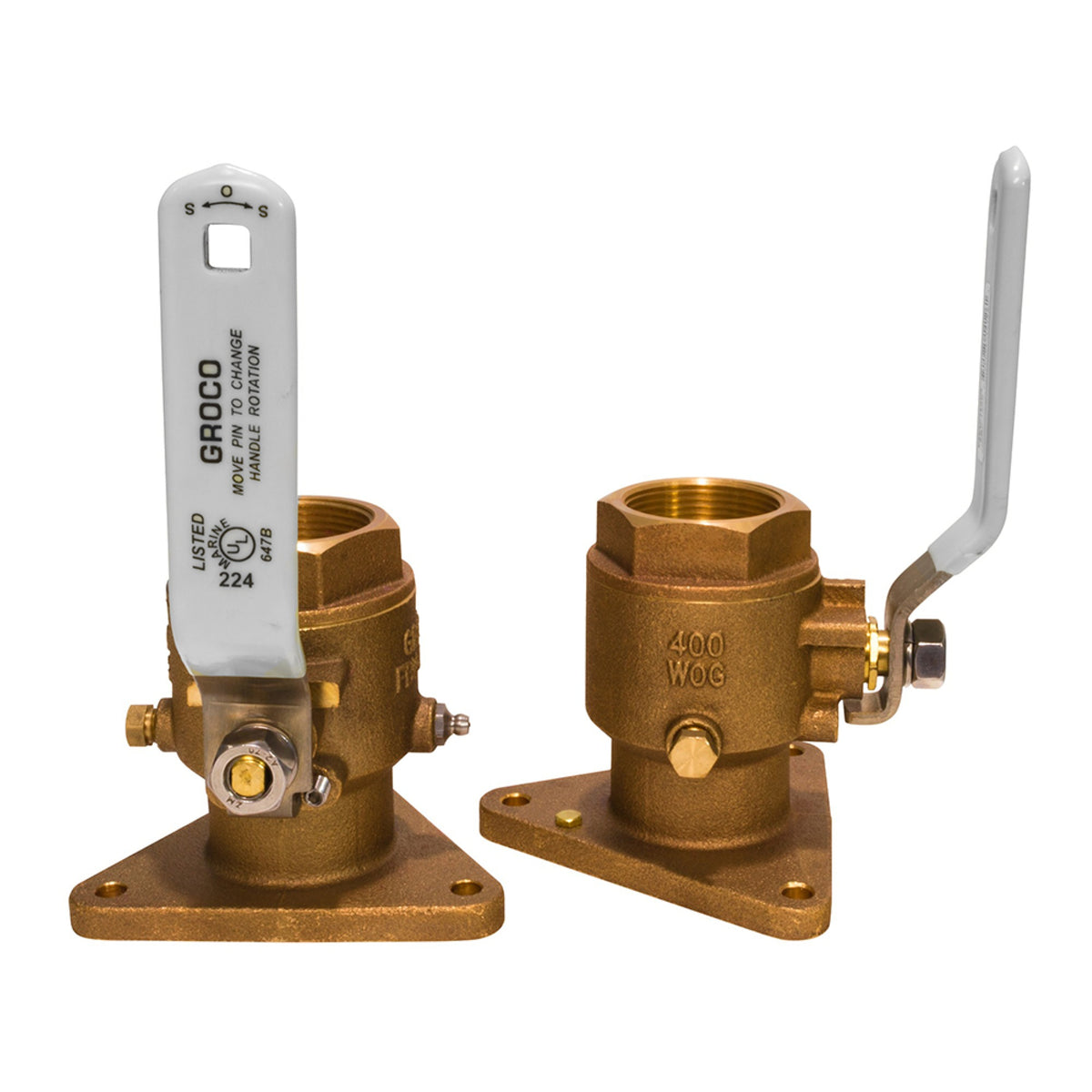 Groco 1 1/2' Tri-Flange Seacock