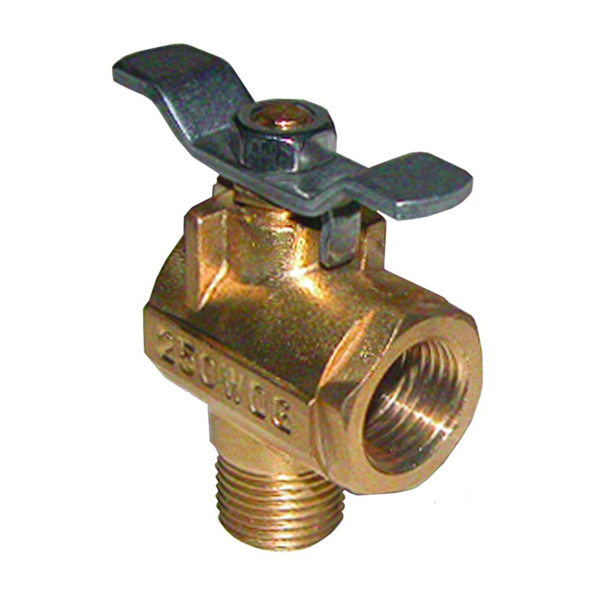 Groco 1/2' Npt 90 Degree Bronze Fuel Valve