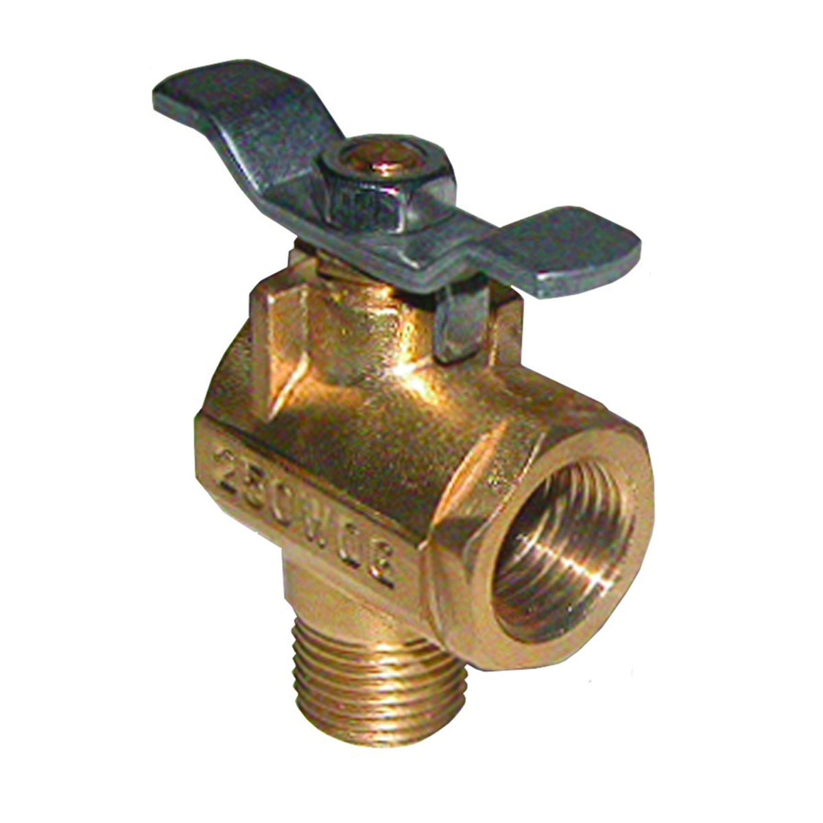 Groco 1/2' Npt 90 Degree Bronze Fuel Valve