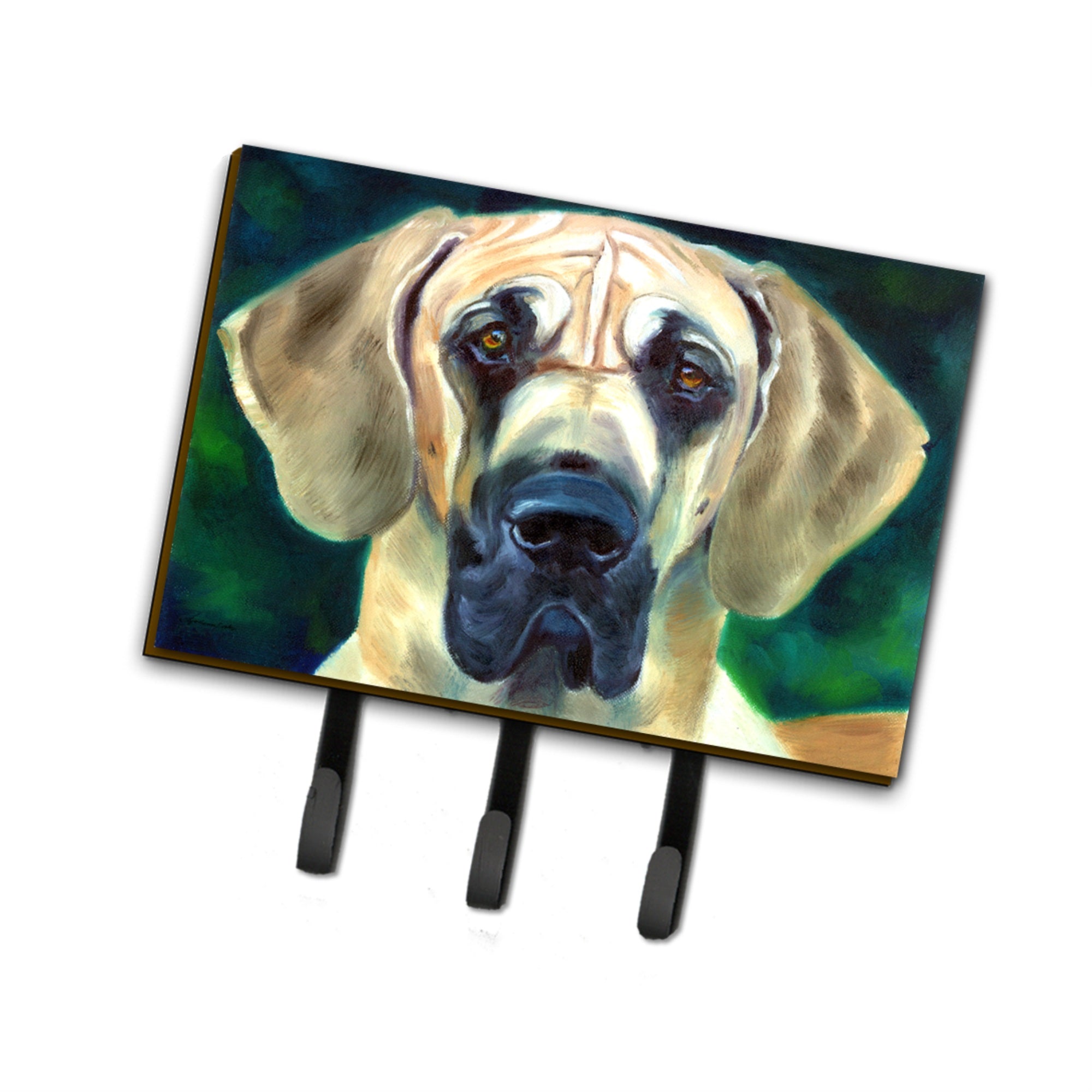 Caroline'S Treasures Dane Lookin At You Leash Or Key Holder 7444Th68, Triple, Multicolor