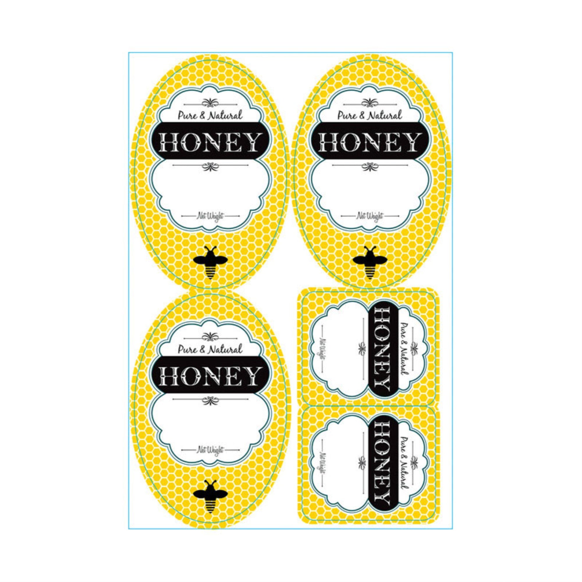 Honey Labels (Pack Of 12)