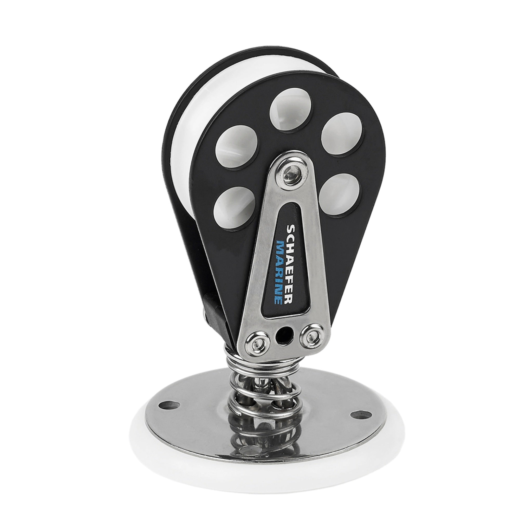 Schaefer Stand Up Swivel Block On Deck Plate