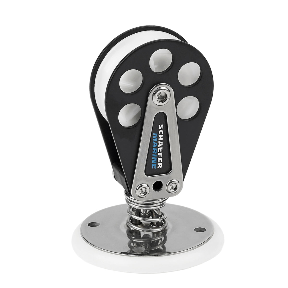 Schaefer Stand Up Swivel Block On Deck Plate