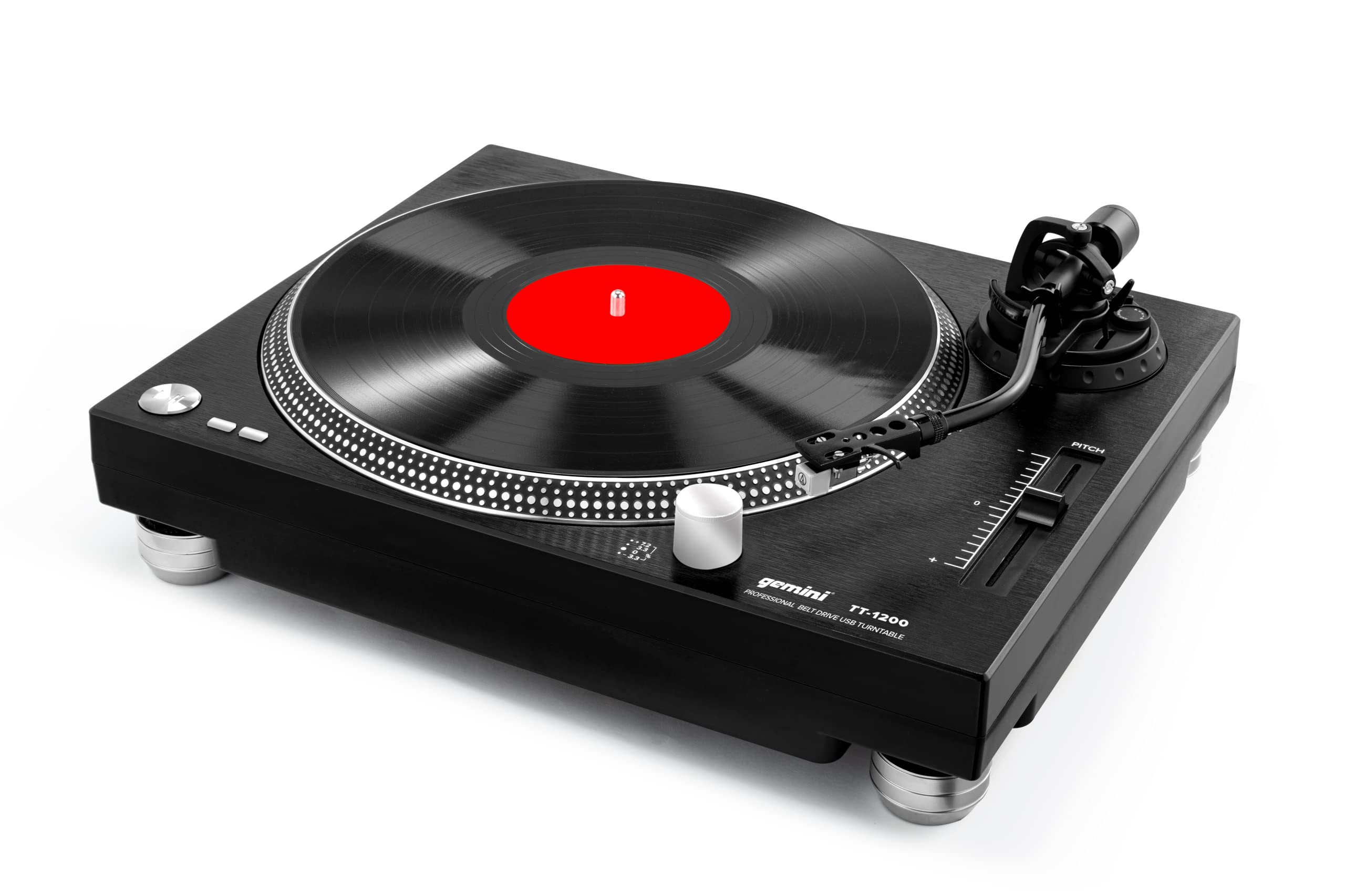 Belt Drive Turntable With Both Rca And Usb Interface Withreinforced Housing Construction