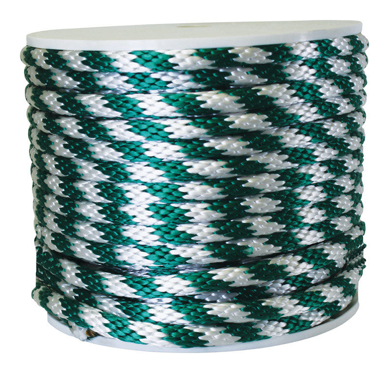 ROPE DERBY GN/WH 5/8X200 (Pack of 1)
