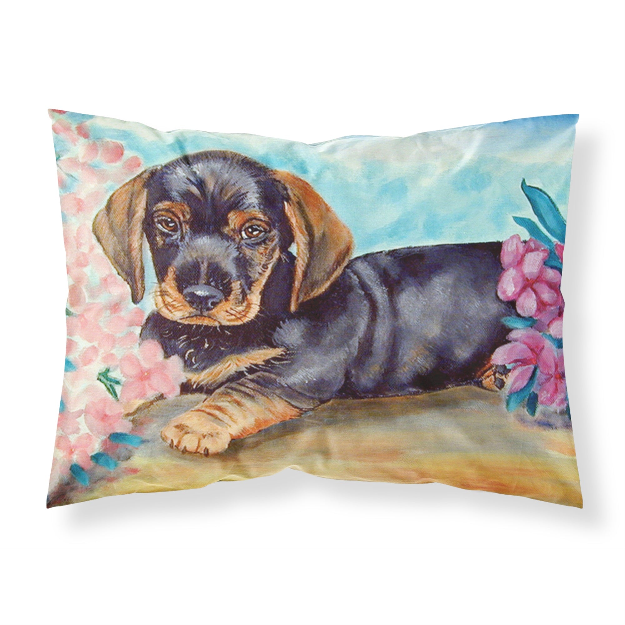 Caroline'S Treasures 7501Pillowcase Dachshund Moisture Wicking Fabric Standard Pillowcase, Large, Multicolor