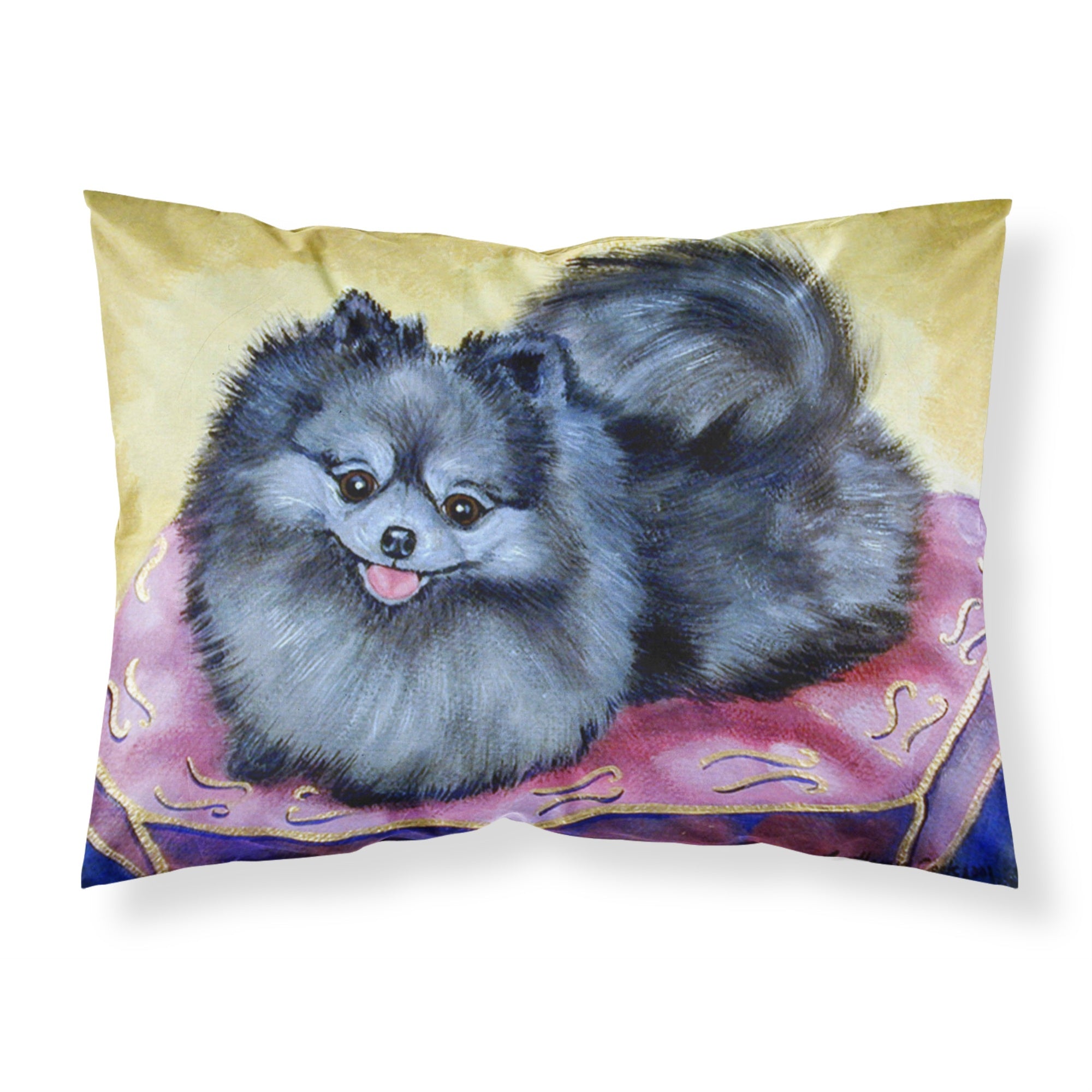 Caroline'S Treasures 7503Pillowcase Pomeranian Moisture Wicking Fabric Standard Pillowcase, Large, Multicolor