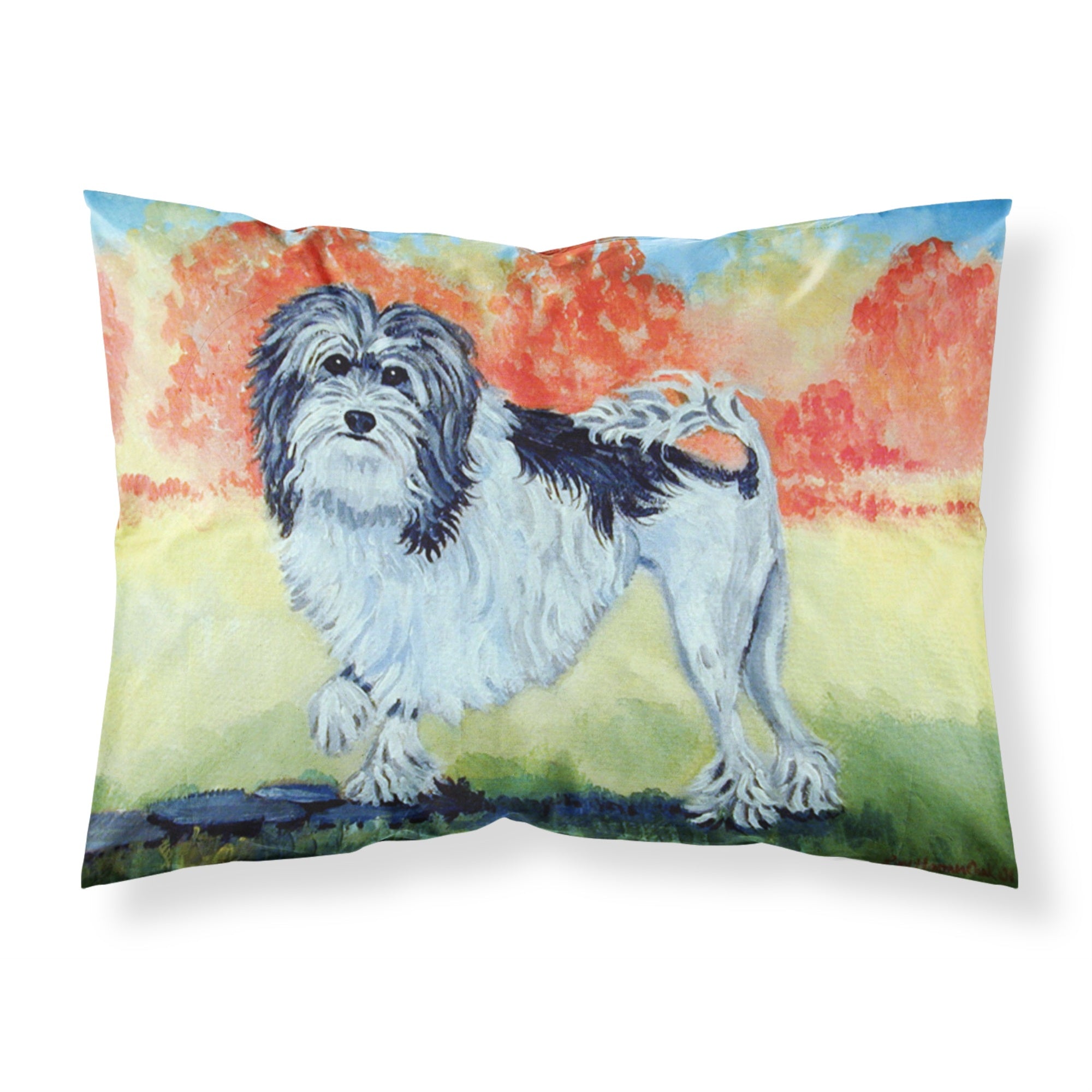 Caroline'S Treasures 7510Pillowcase Lowchen Moisture Wicking Fabric Standard Pillowcase, Large, Multicolor