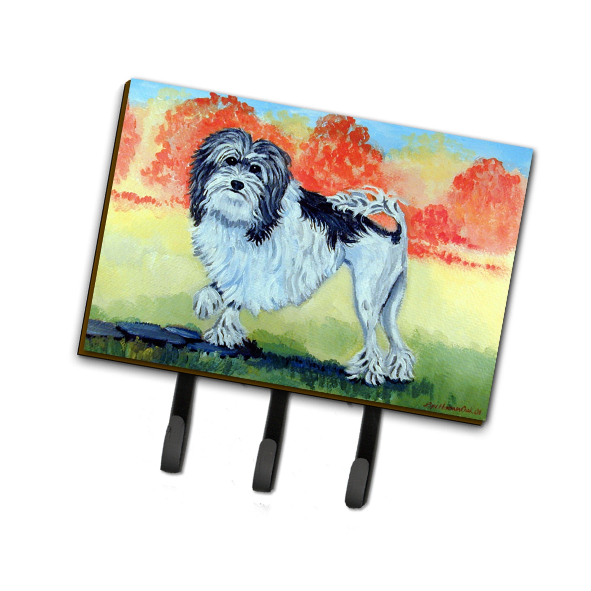 Caroline'S Treasures 7510Th68 Lowchen Leash Holder Or Key Hook, Large, Multicolor