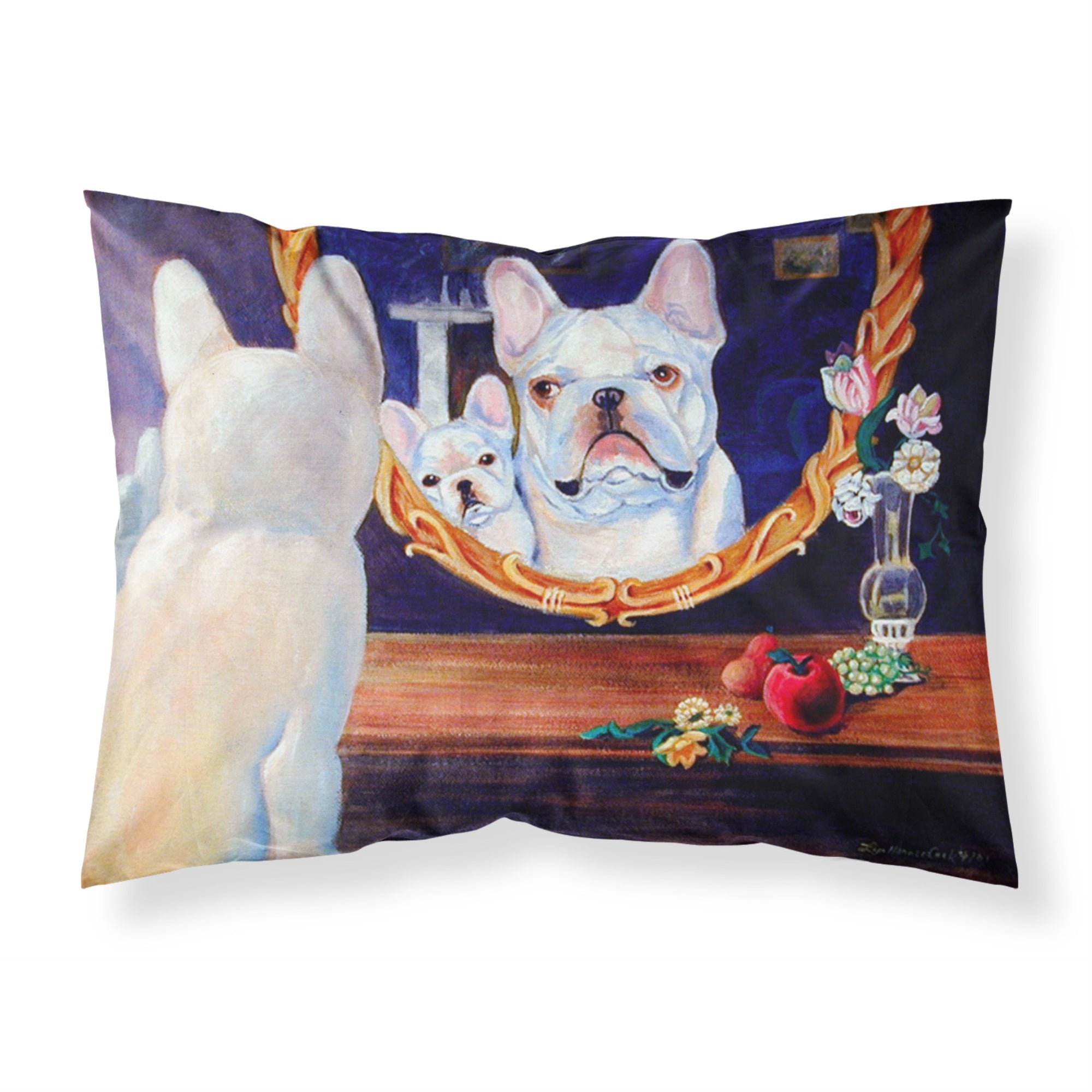 Caroline'S Treasures 7514Pillowcase French Bulldog Moisture Wicking Fabric Standard Pillowcase, Large, Multicolor