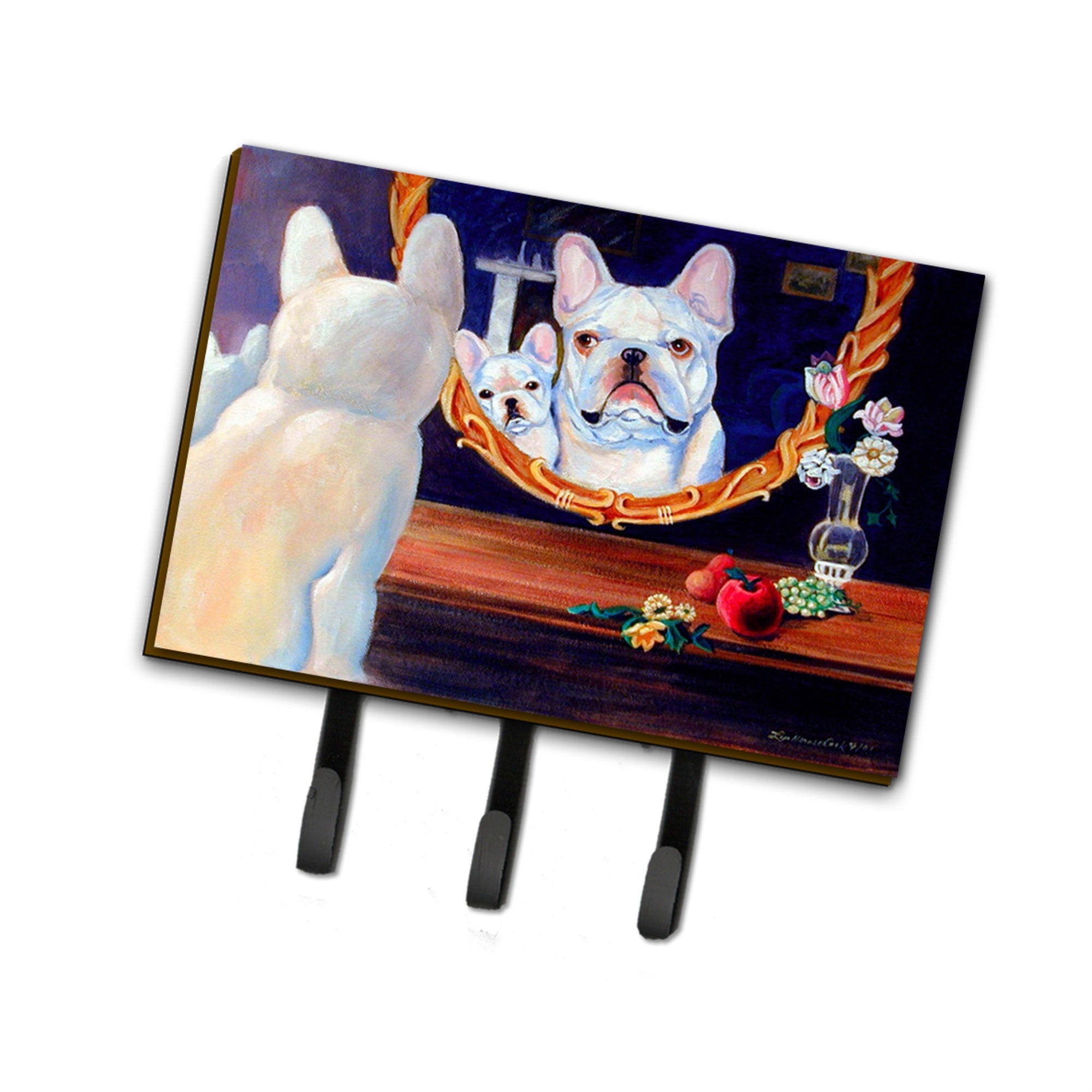 Caroline'S Treasures 7514Th68 French Bulldog Leash Holder Or Key Hook, Large, Multicolor