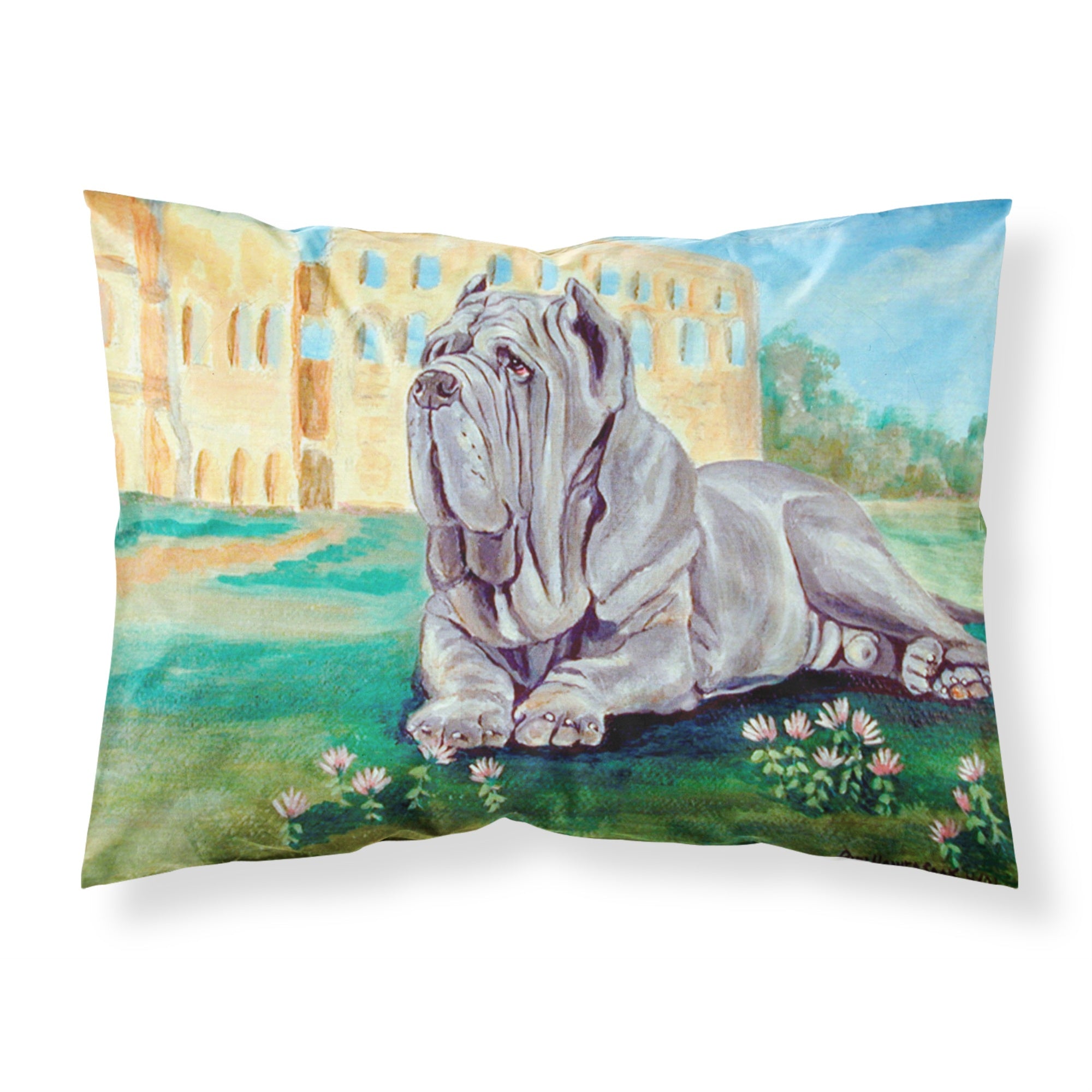 Caroline'S Treasures 7517Pillowcase Neapolitan Mastiff Moisture Wicking Fabric Standard Pillowcase, Large, Multicolor